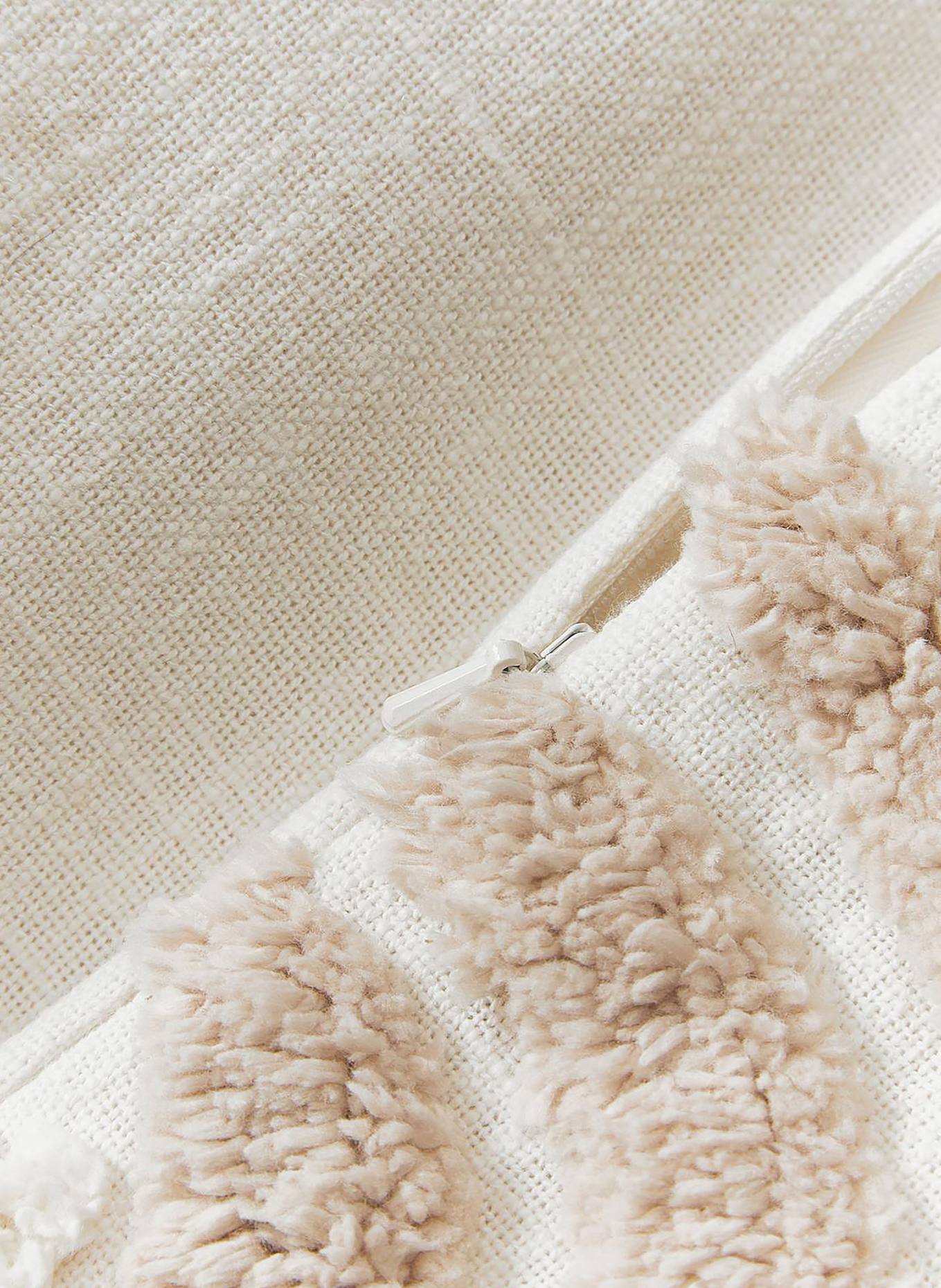 Westwing Collection Decorative cushion cover CORALINE: CREAM / BEIGE