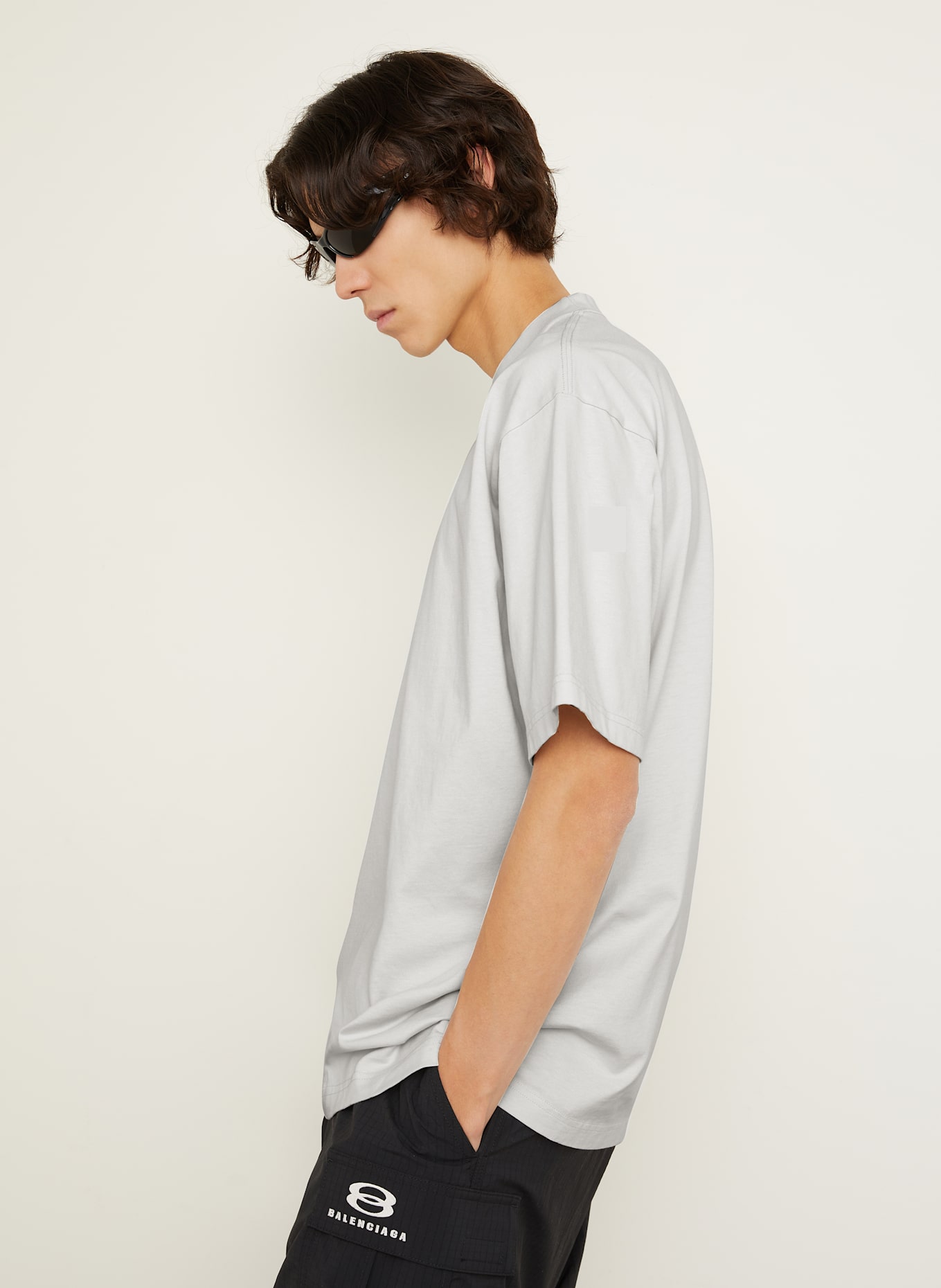 BALENCIAGA T-Shirt: HELLGRAU