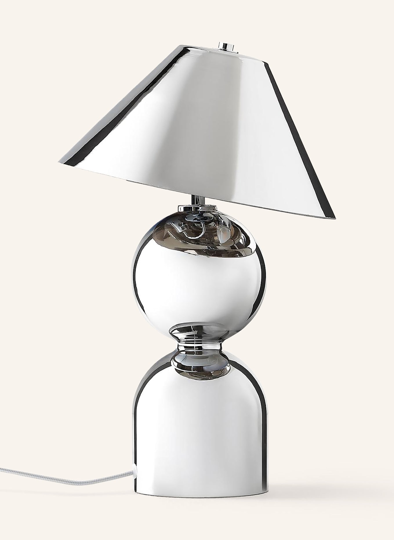 Westwing Collection Tischleuchte DANIELLE: SILBER