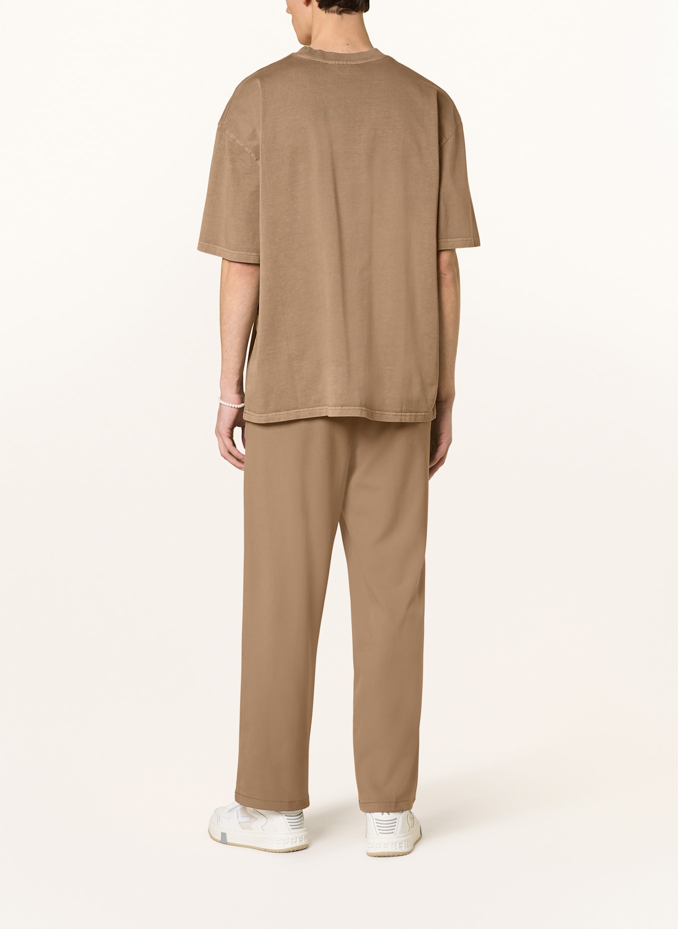 PEGADOR Hose MOYE im Jogging-Stil Wide Fit: BRAUN