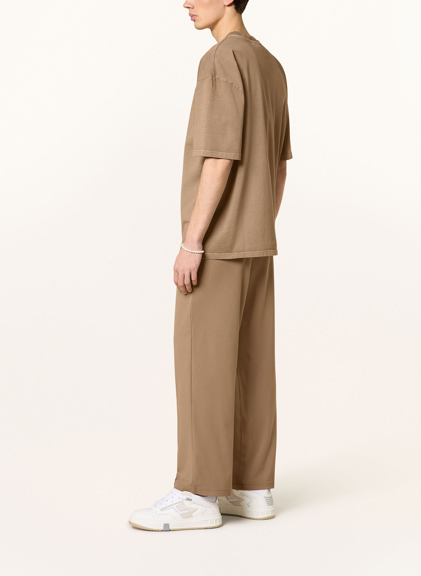 PEGADOR Hose MOYE im Jogging-Stil Wide Fit: BRAUN