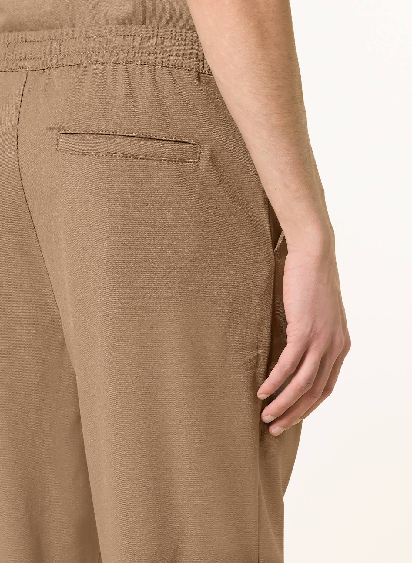 PEGADOR Hose MOYE im Jogging-Stil Wide Fit: BRAUN