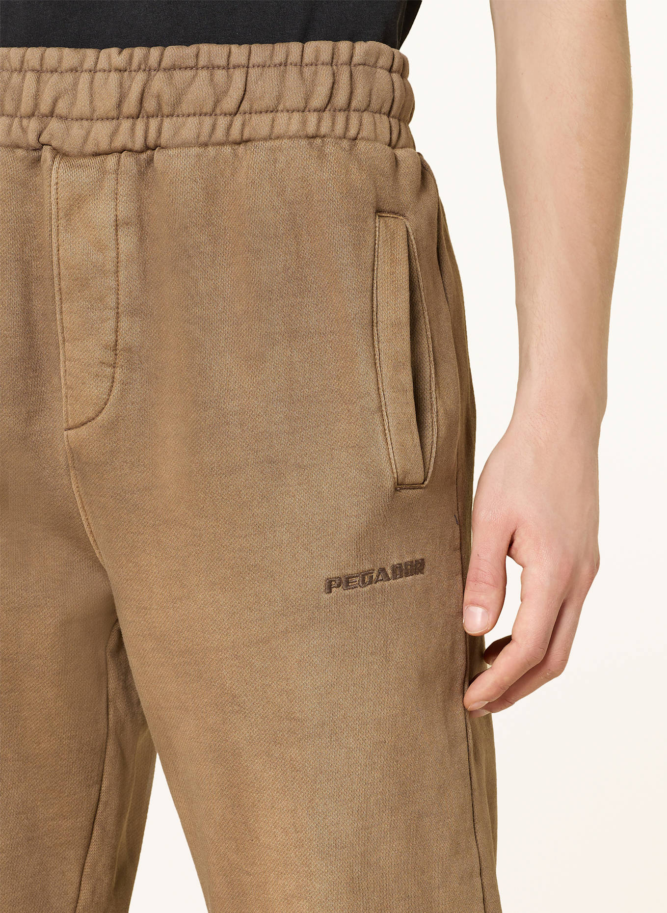 PEGADOR Sweatpants LOGO: DUNKELBRAUN