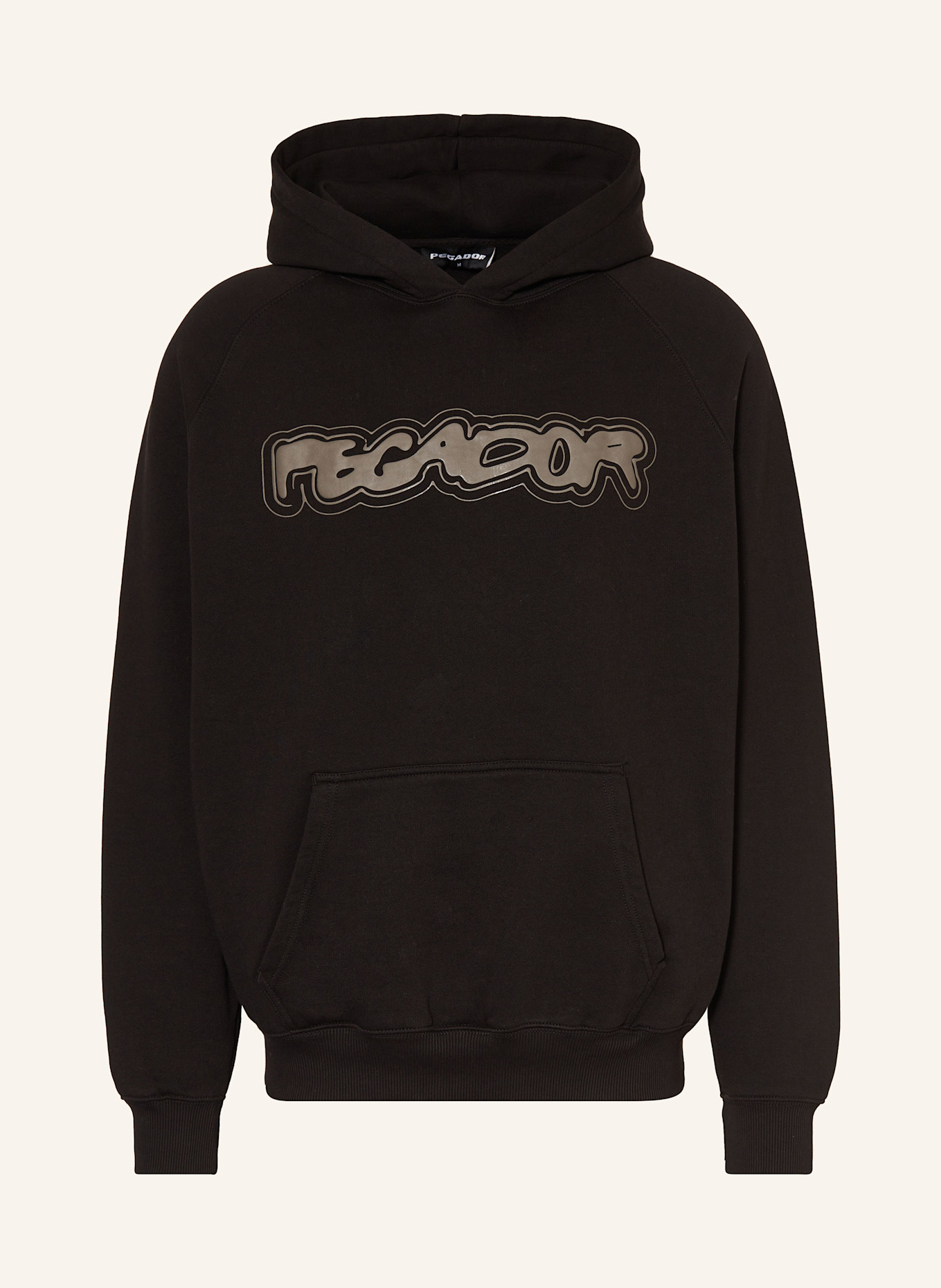 PEGADOR Oversized hoodie ANCLAR in black