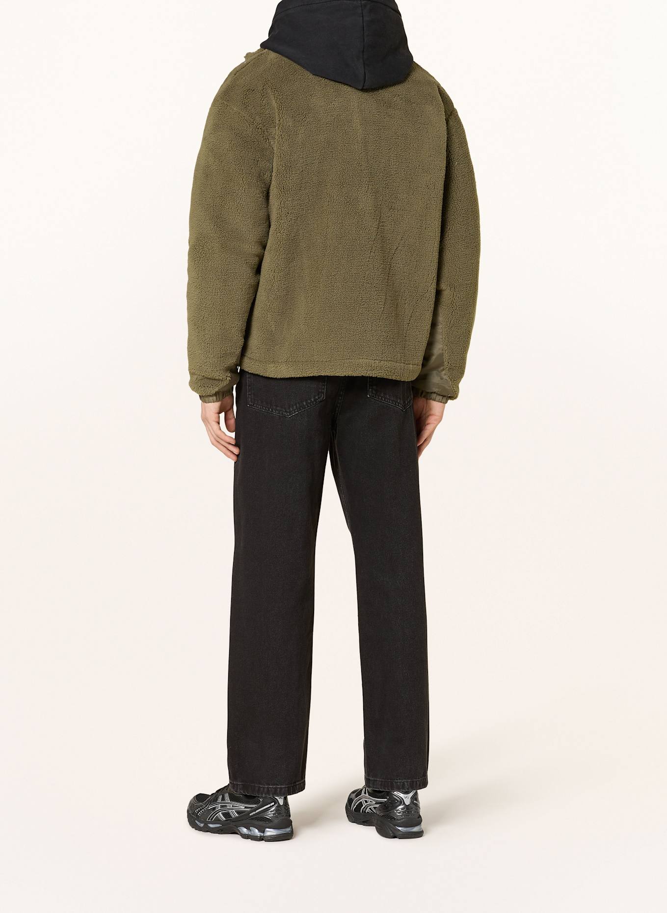 PEGADOR Plyšová bunda ARCHER: OLIVOVÁ