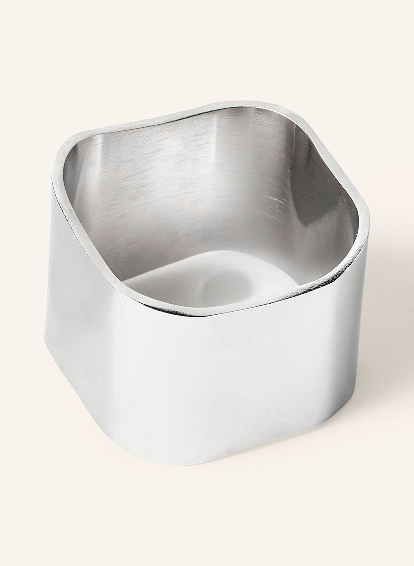 Westwing Collection 4er-Set Serviettenringe CUFF: SILBER