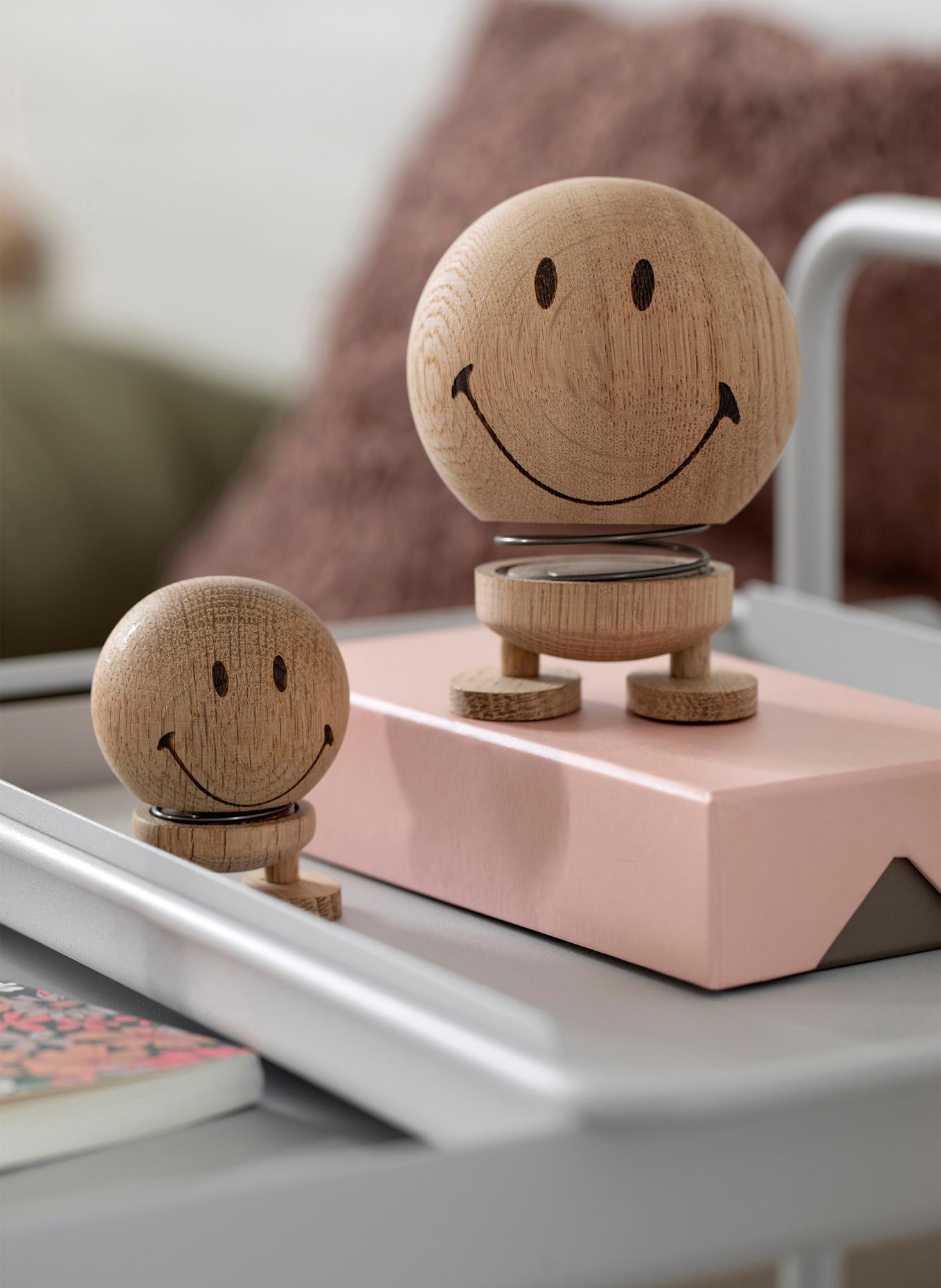 Hoptimist Dekofigur SMILEY SMALL: HELLBRAUN