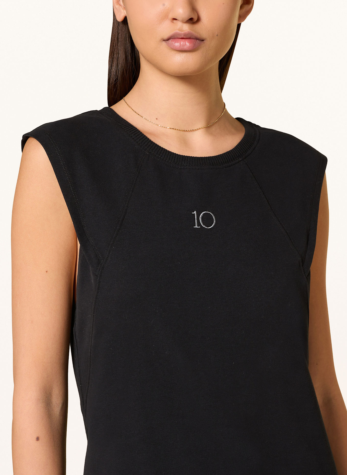 10DAYS Sweatkleid: SCHWARZ
