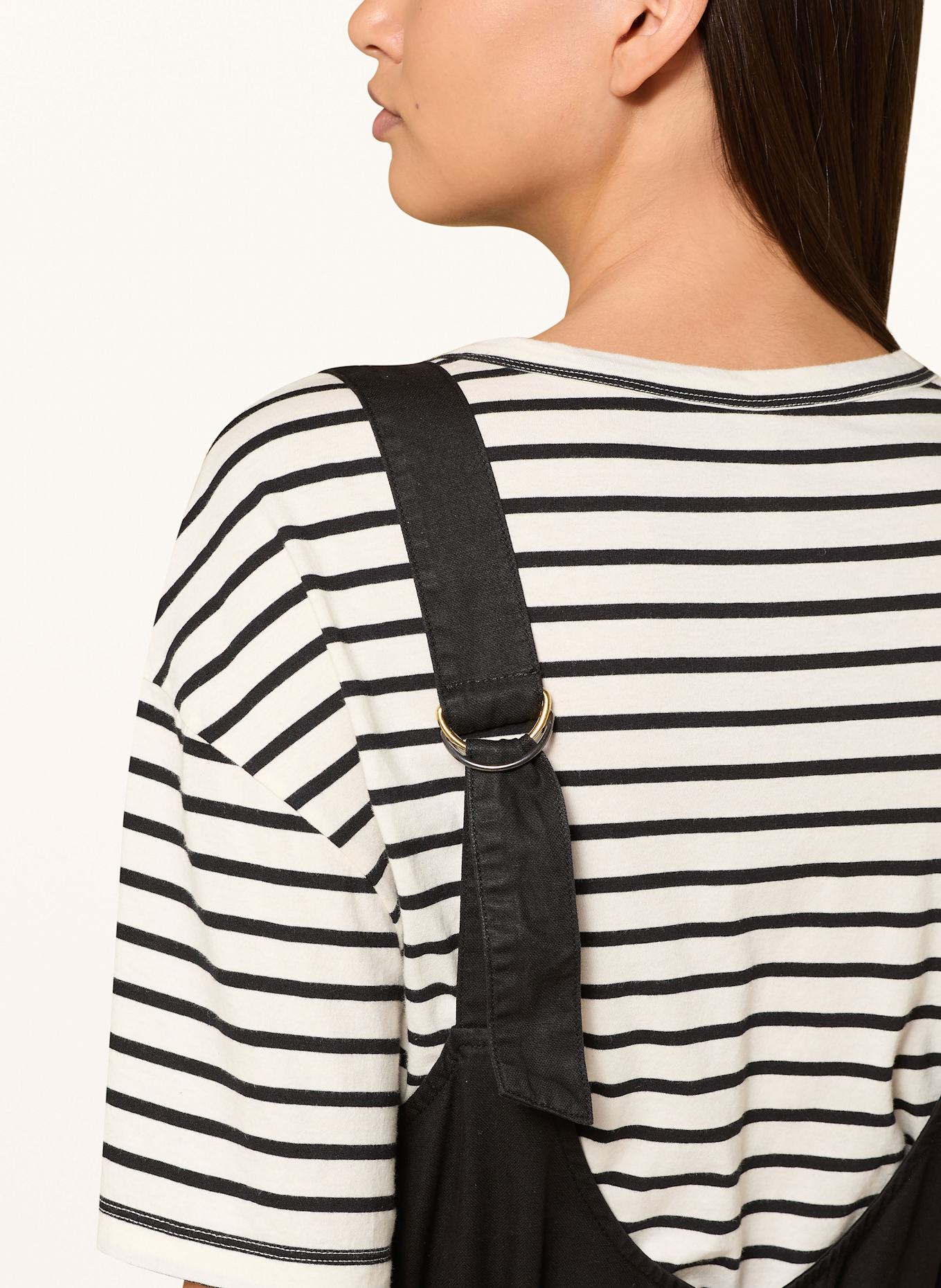 10DAYS Jumpsuit with linen: BLACK