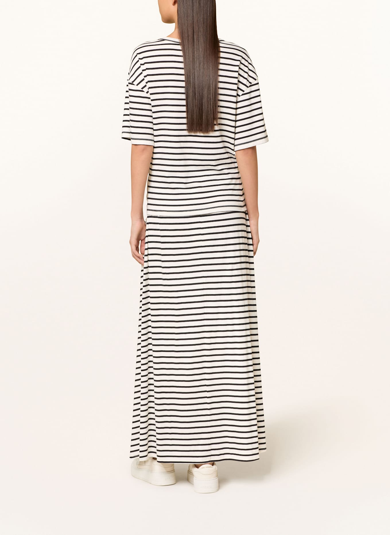 10DAYS Jerseyrock: SCHWARZ / ECRU