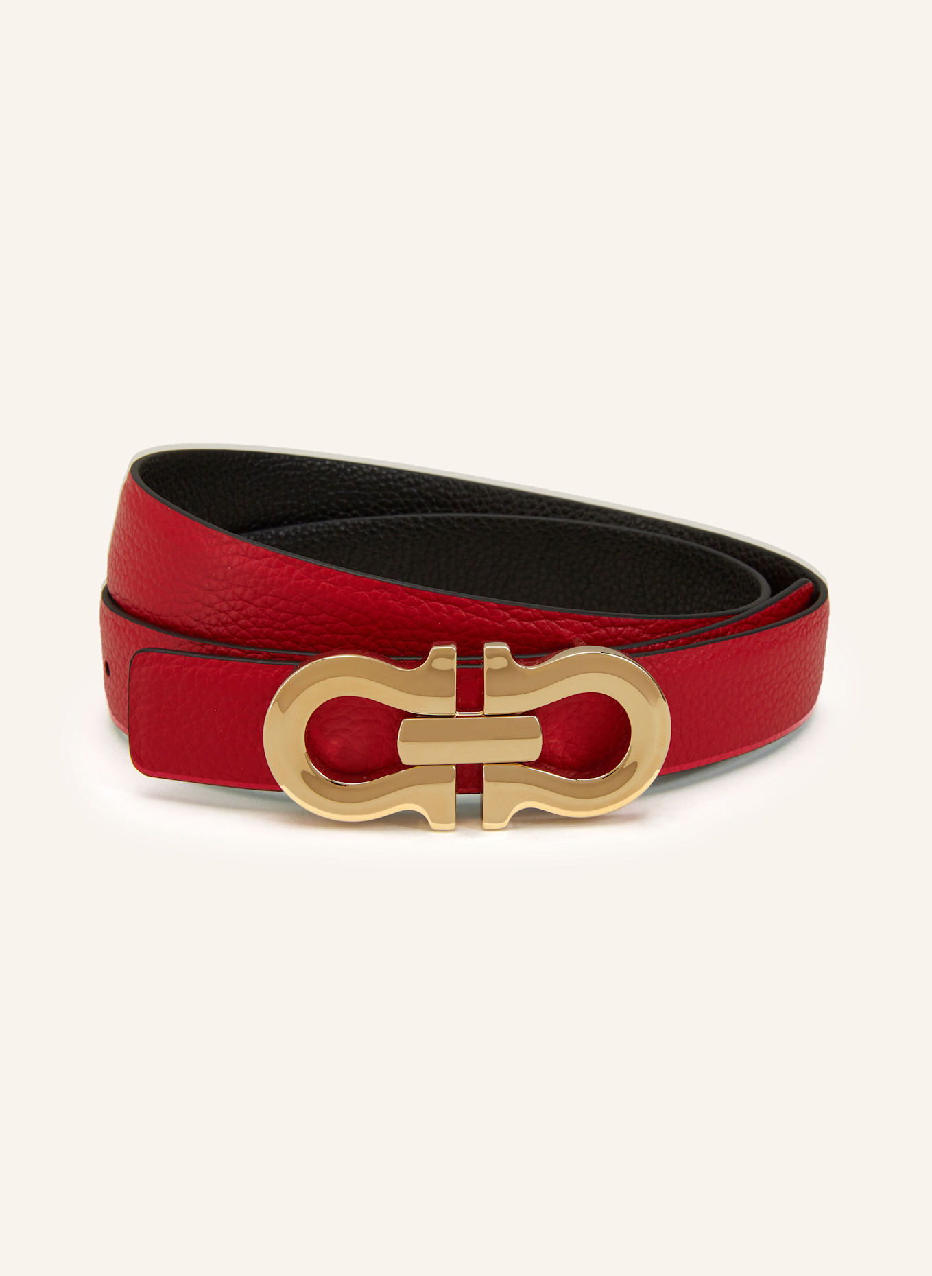 Red ferragamo belt top