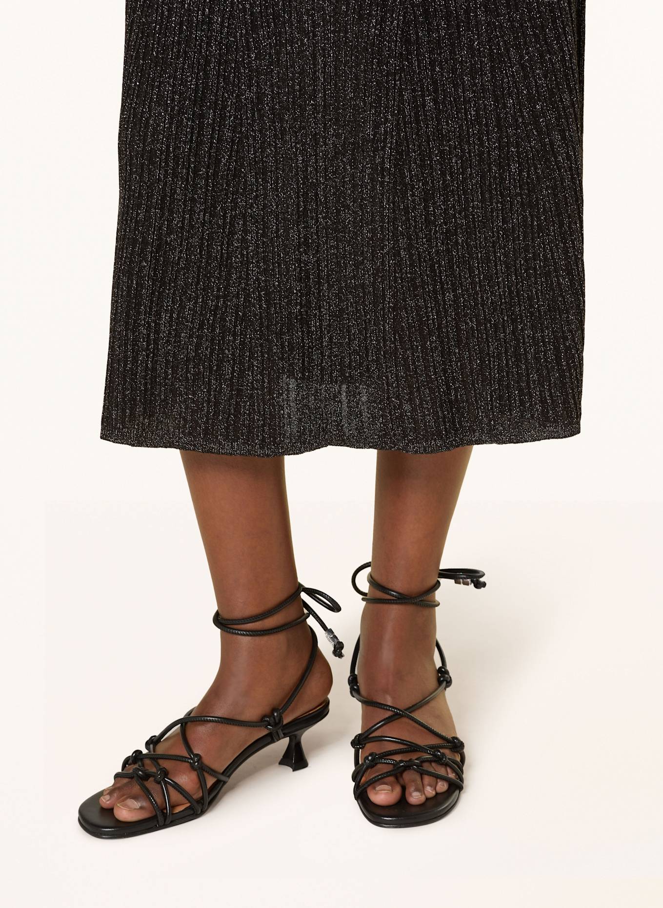 JOSEPH Strickrock mit Glitzergarn: SCHWARZ