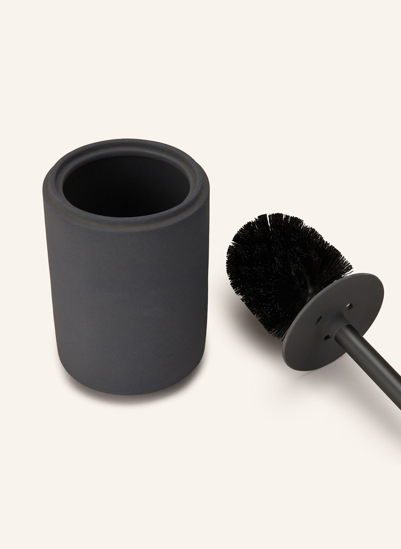 blomus WC-Bürstenkombination CRETO: DUNKELGRAU