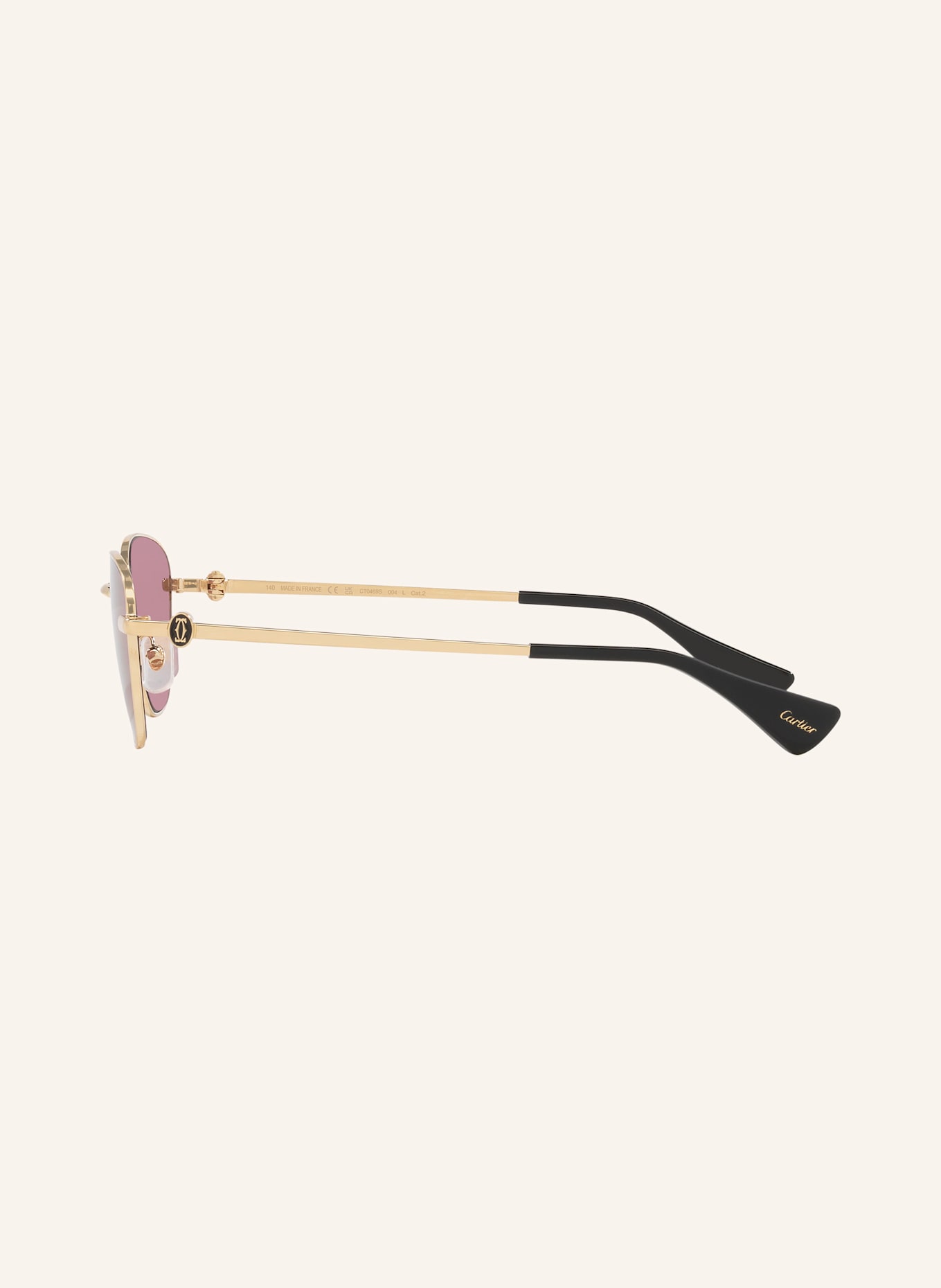 Cartier Sonnenbrille CT0469S: 2300S1 - GOLD/ LILA