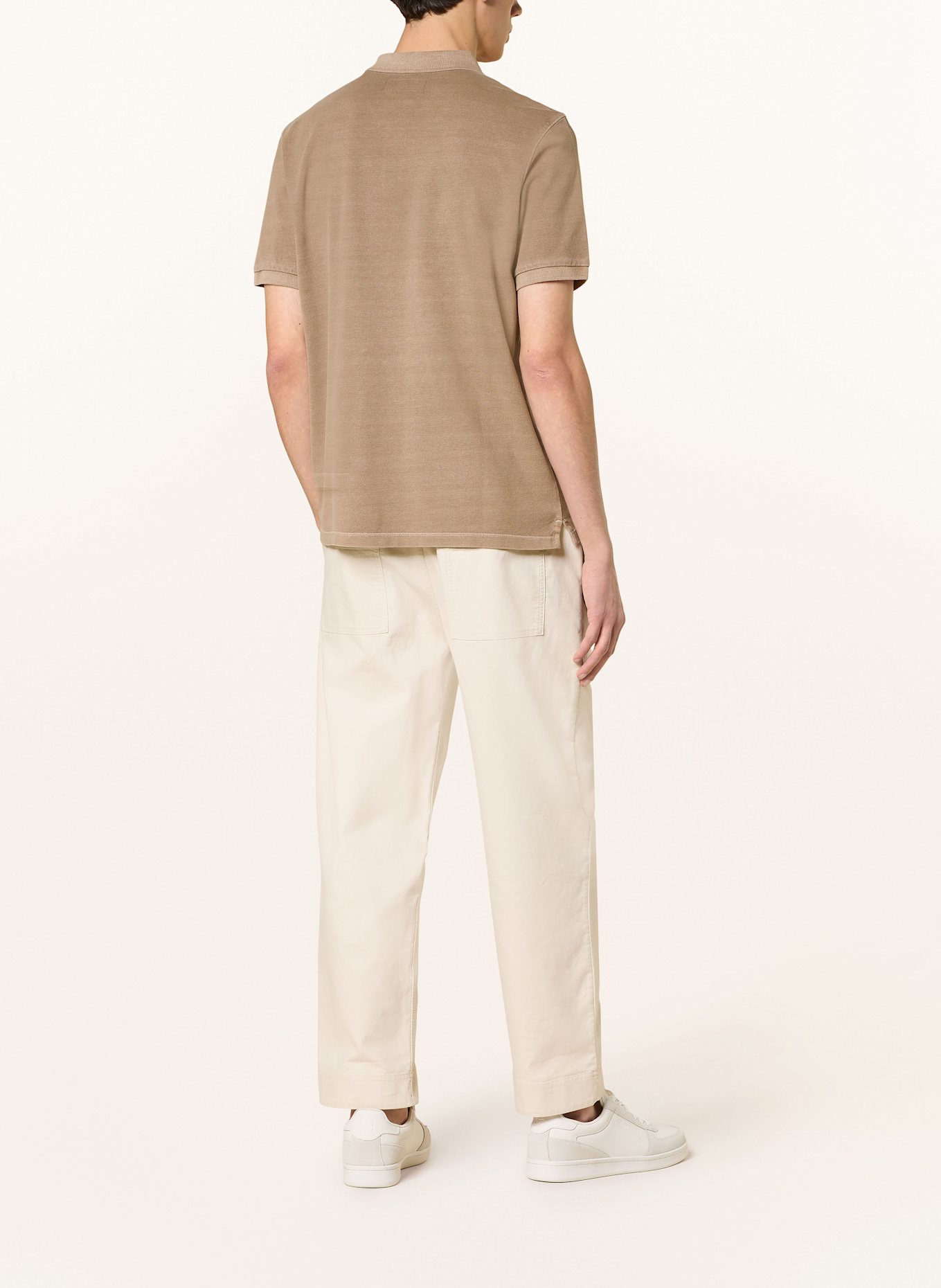 Marc O'Polo Koszulka polo z piki regular fit: JASNOBRĄZOWY