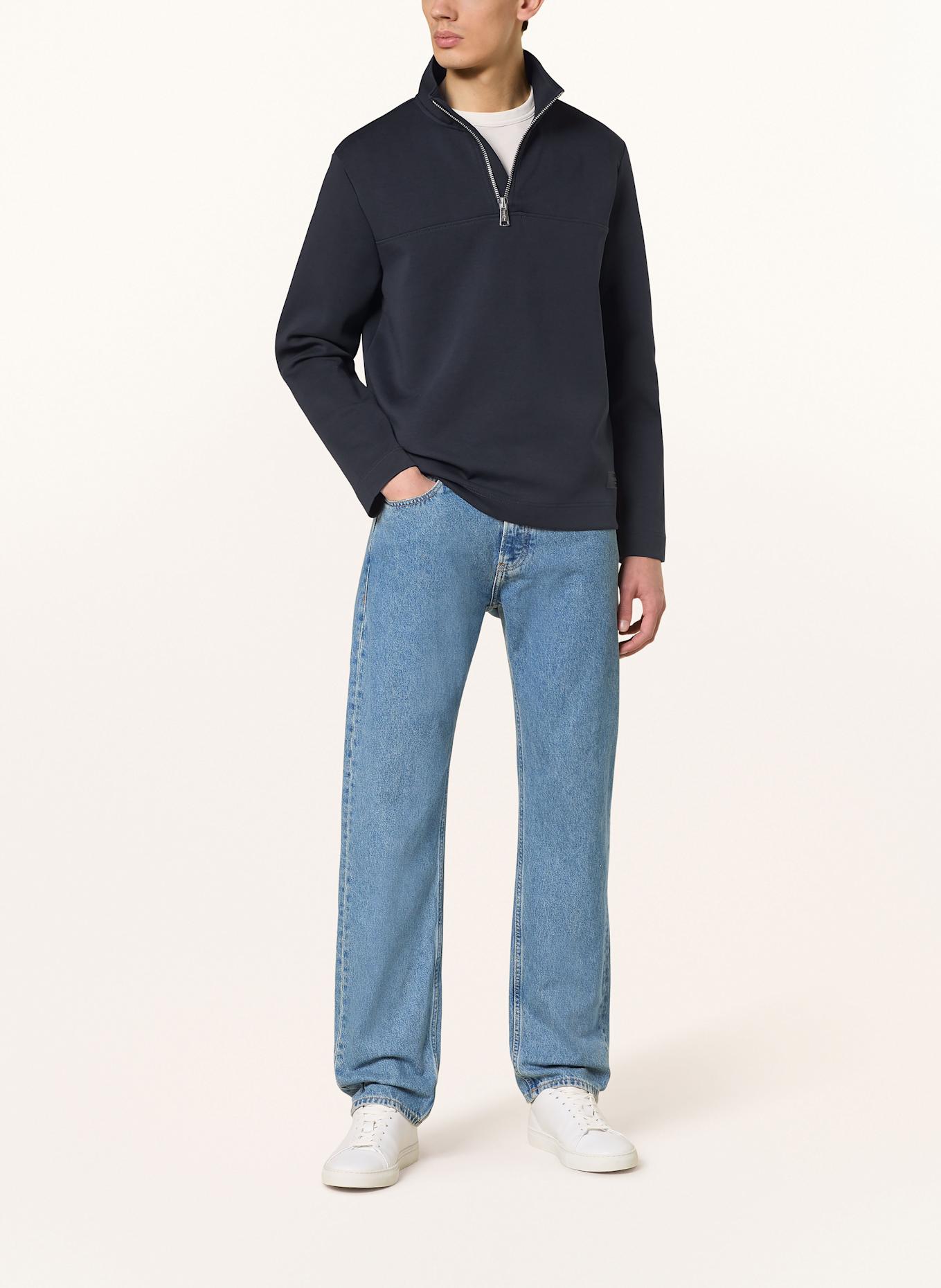 Marc O'Polo Bluza dresowa typu troyer: GRANATOWY