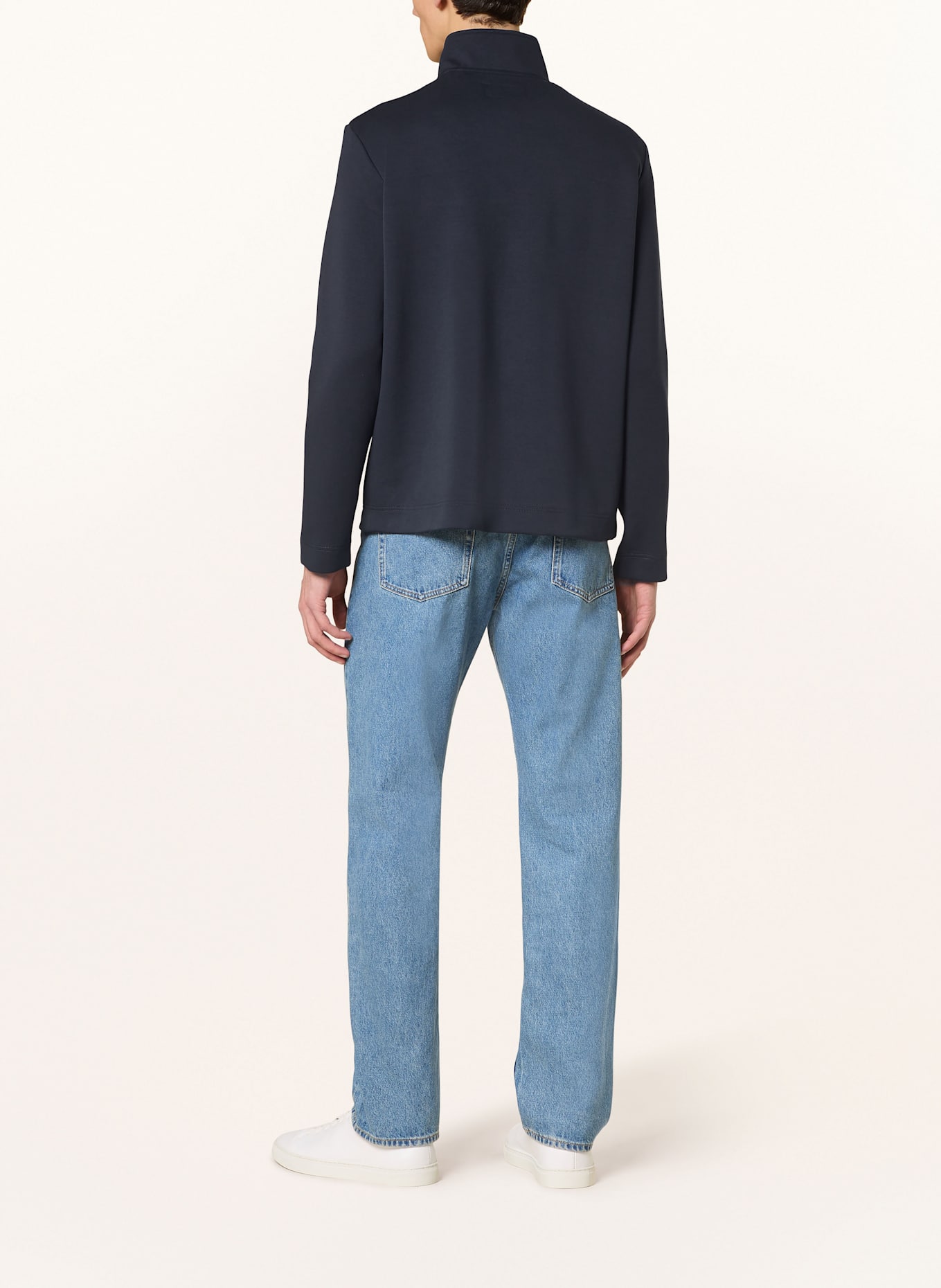 Marc O'Polo Bluza dresowa typu troyer: GRANATOWY