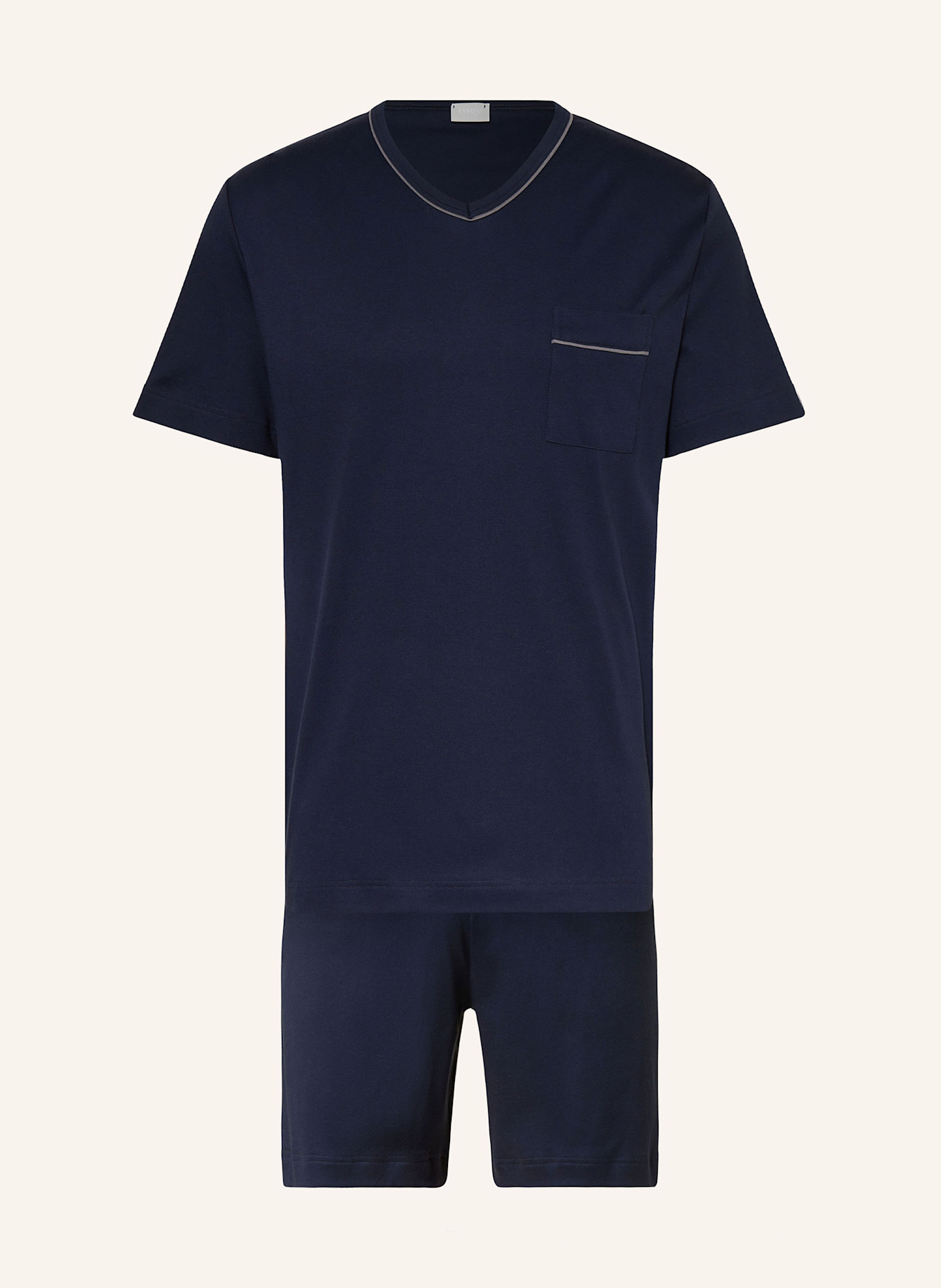 mey Shorty-Schlafanzug Serie PURE NIGHT: DUNKELBLAU
