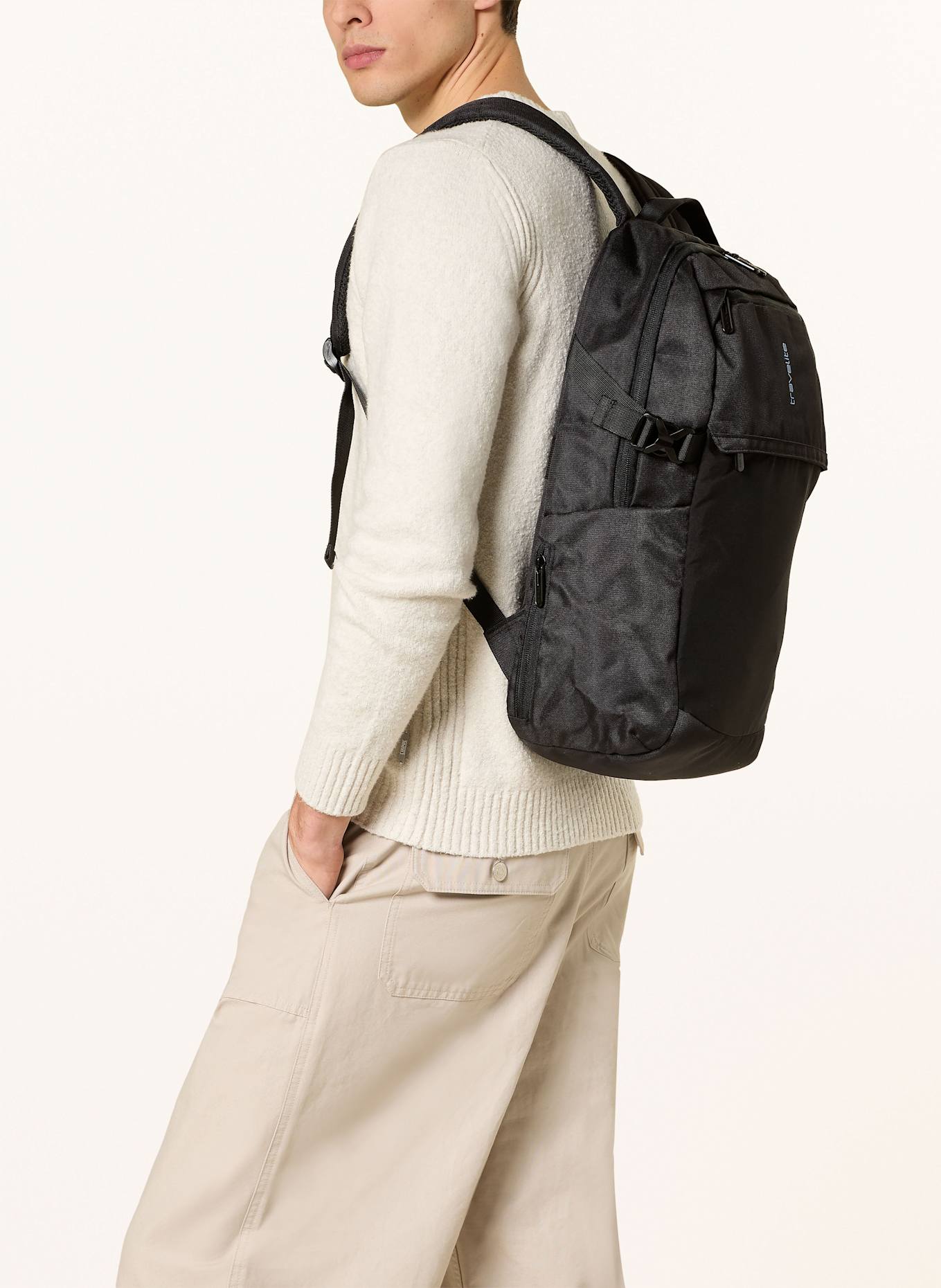 travelite Rucksack PATHWAY ALLROUND mit Laptop-Fach: SCHWARZ