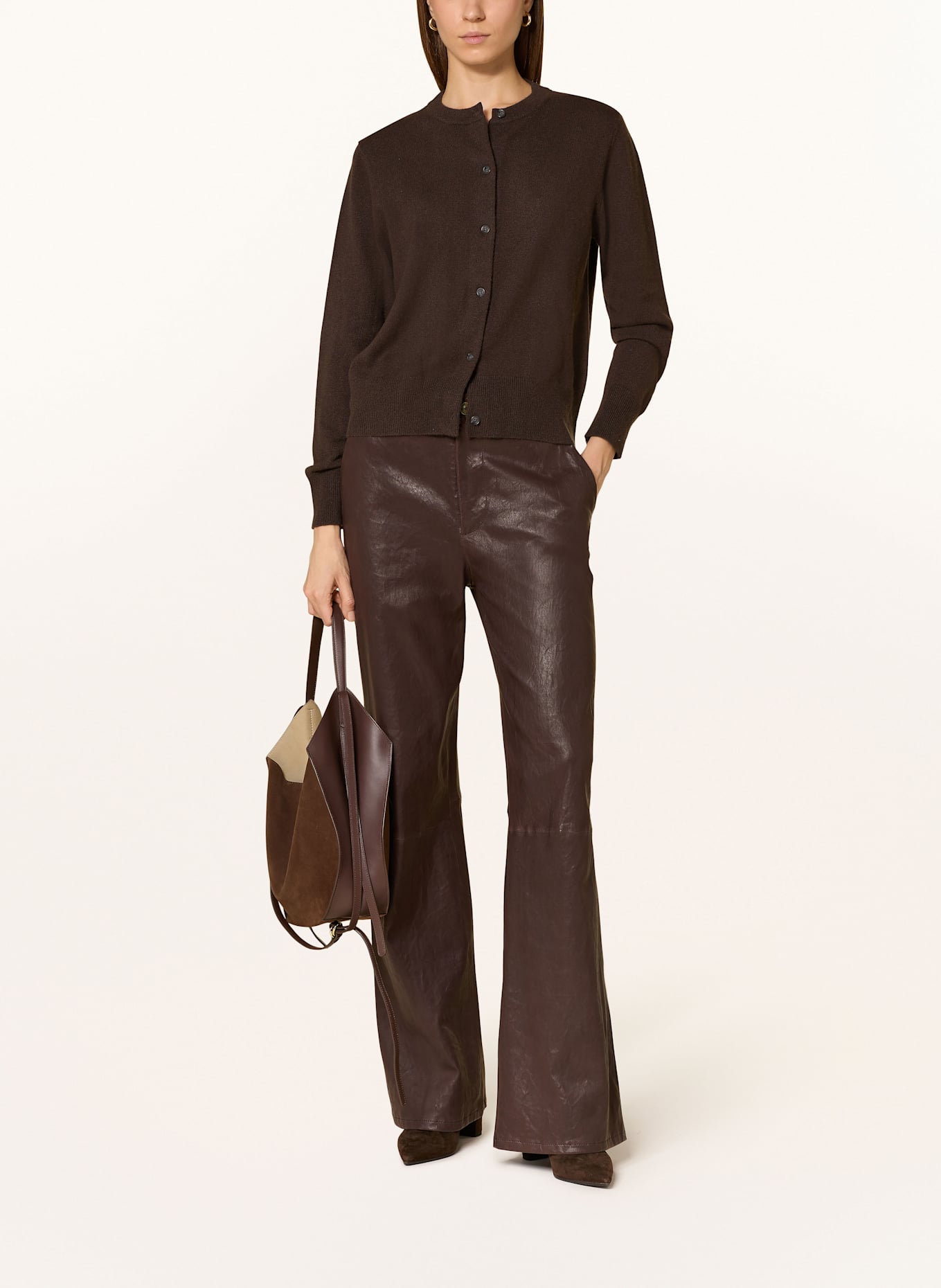 lilienfels Strickjacke aus Cashmere: DUNKELBRAUN