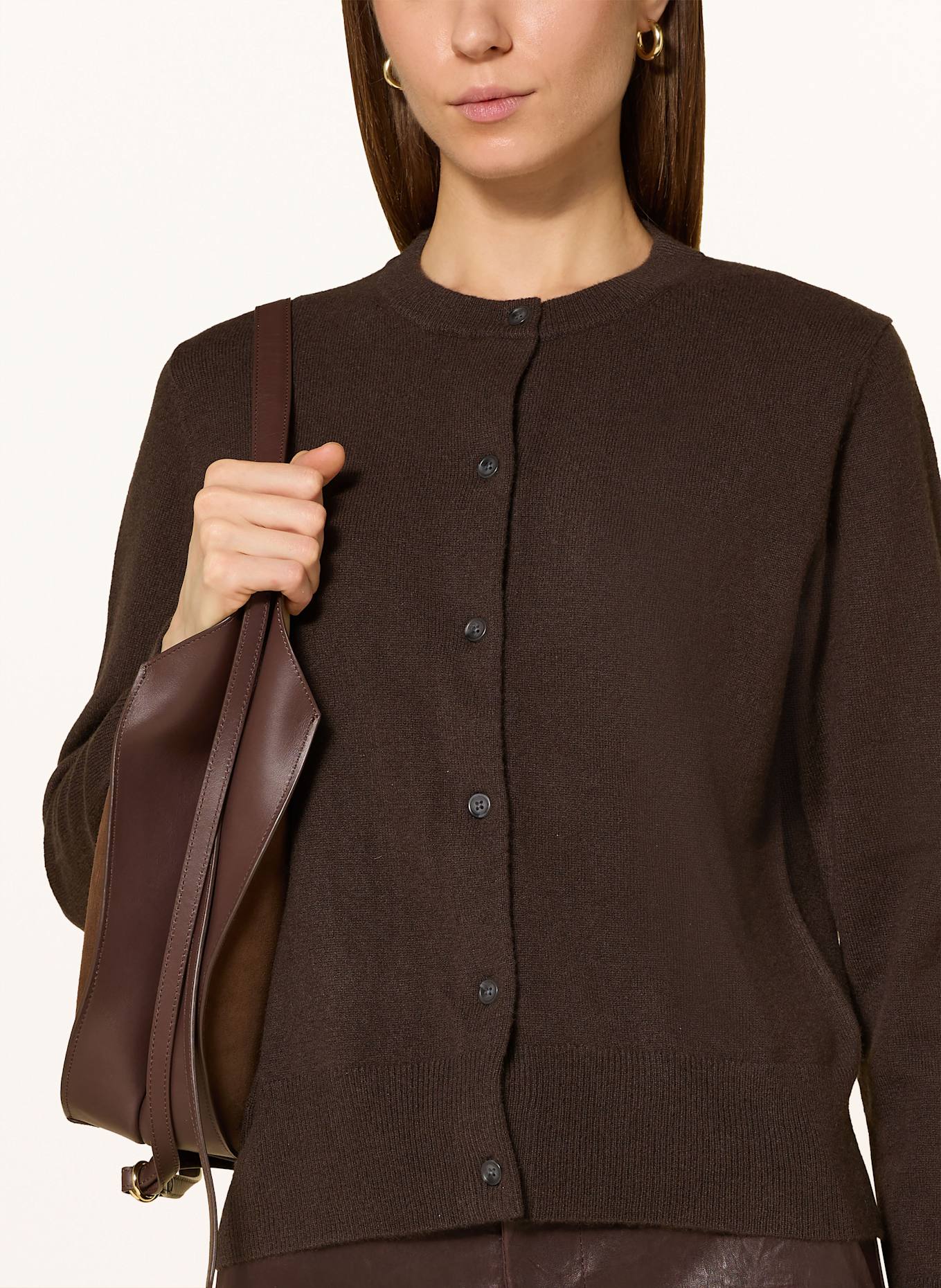 lilienfels Strickjacke aus Cashmere: DUNKELBRAUN