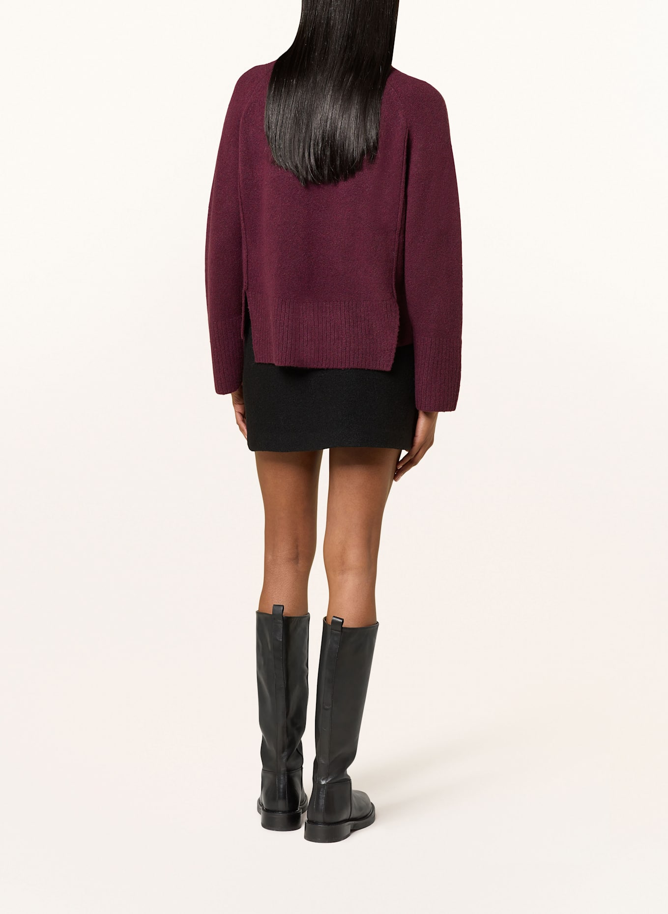 WHISTLES Sweater: DARK RED
