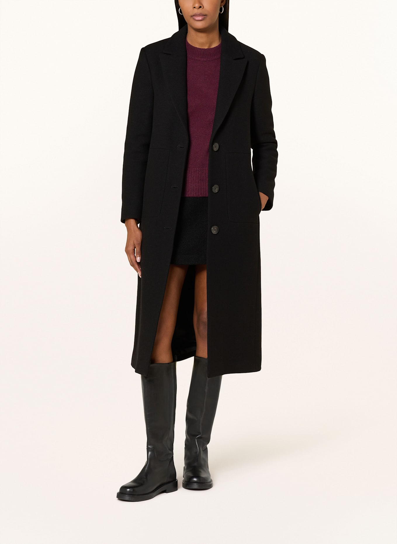 WHISTLES Sweater: DARK RED