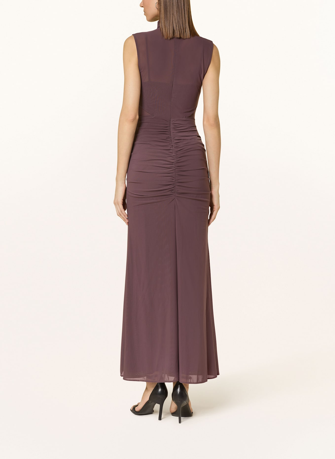 REISS Mesh-Kleid DANIELLA: TAUPE