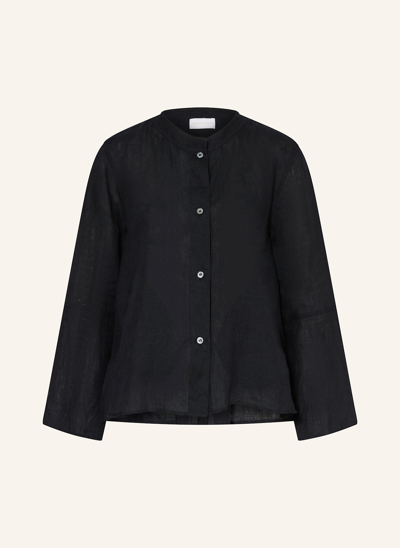 ROBERT FRIEDMAN Leinenbluse ZOEL: SCHWARZ