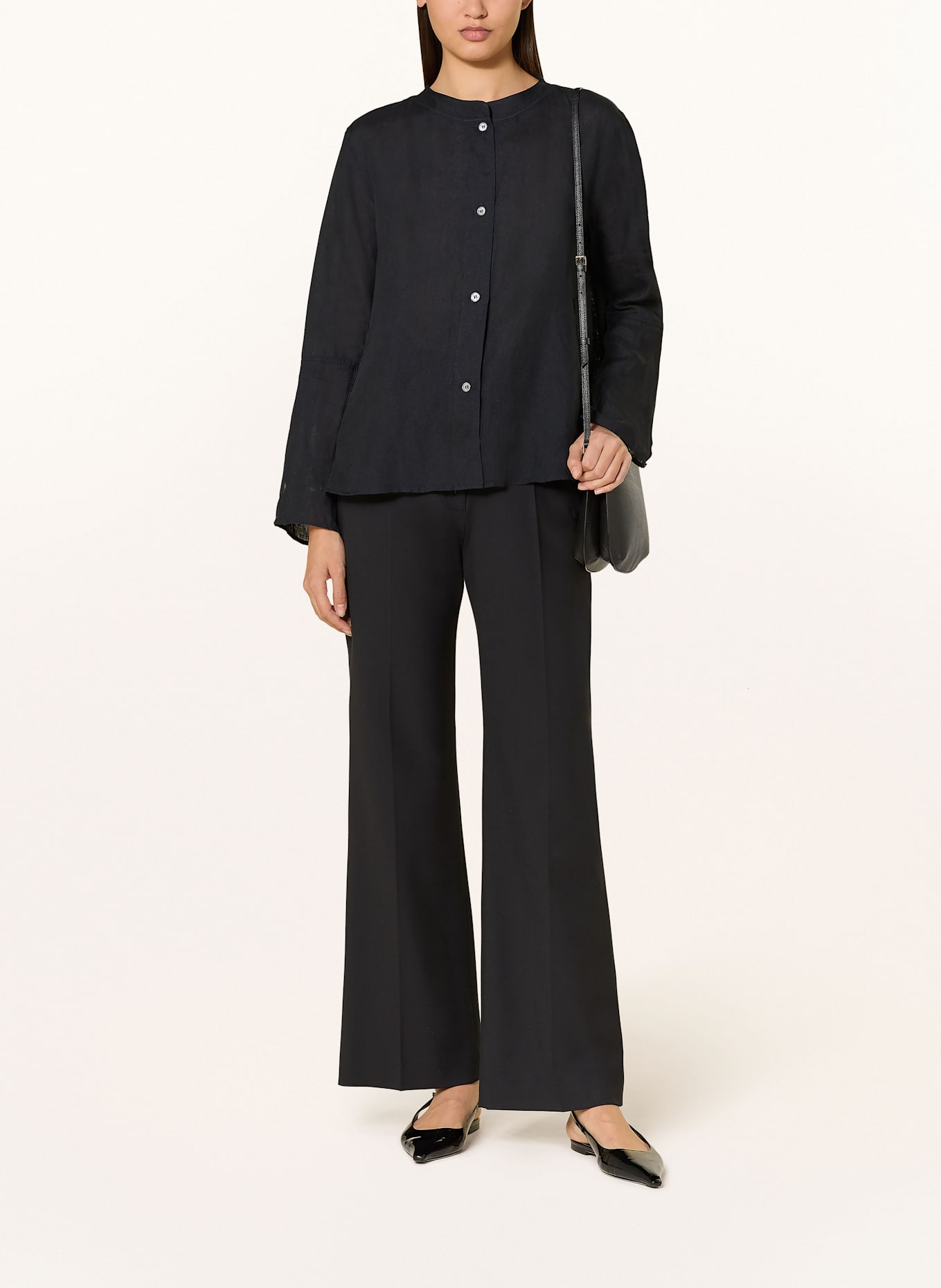 ROBERT FRIEDMAN Leinenbluse ZOEL: SCHWARZ