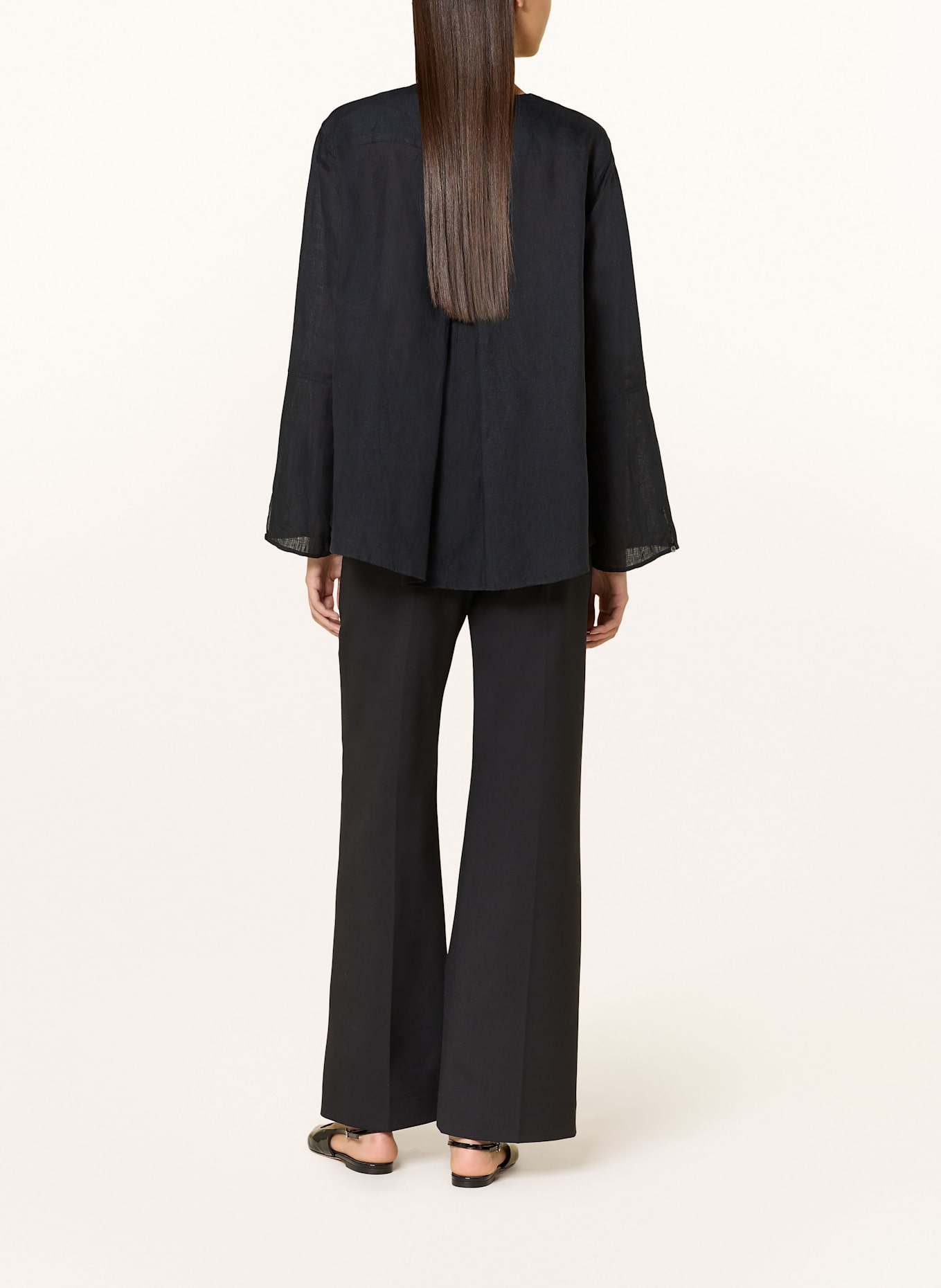 ROBERT FRIEDMAN Leinenbluse ZOEL: SCHWARZ