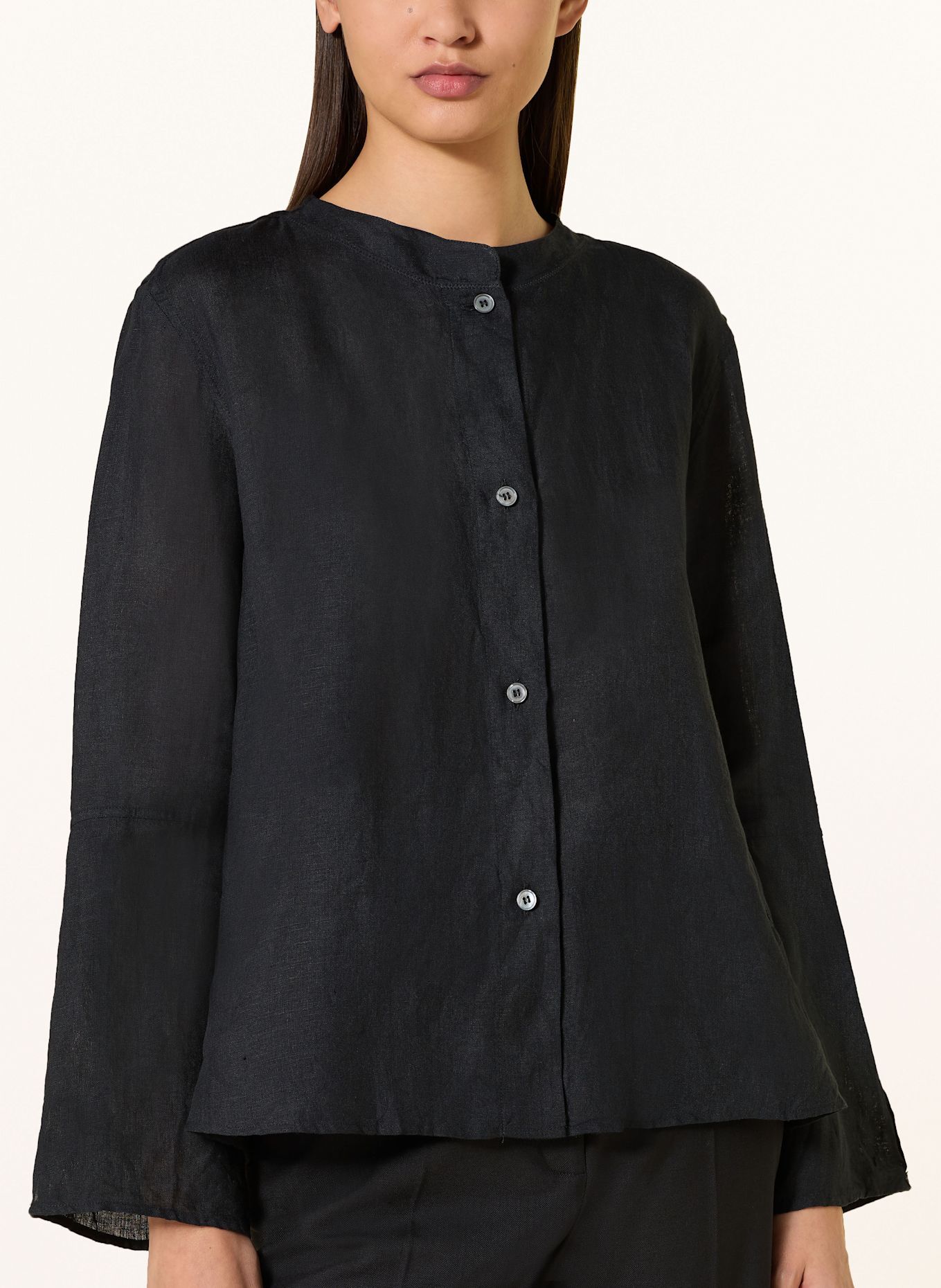 ROBERT FRIEDMAN Leinenbluse ZOEL: SCHWARZ