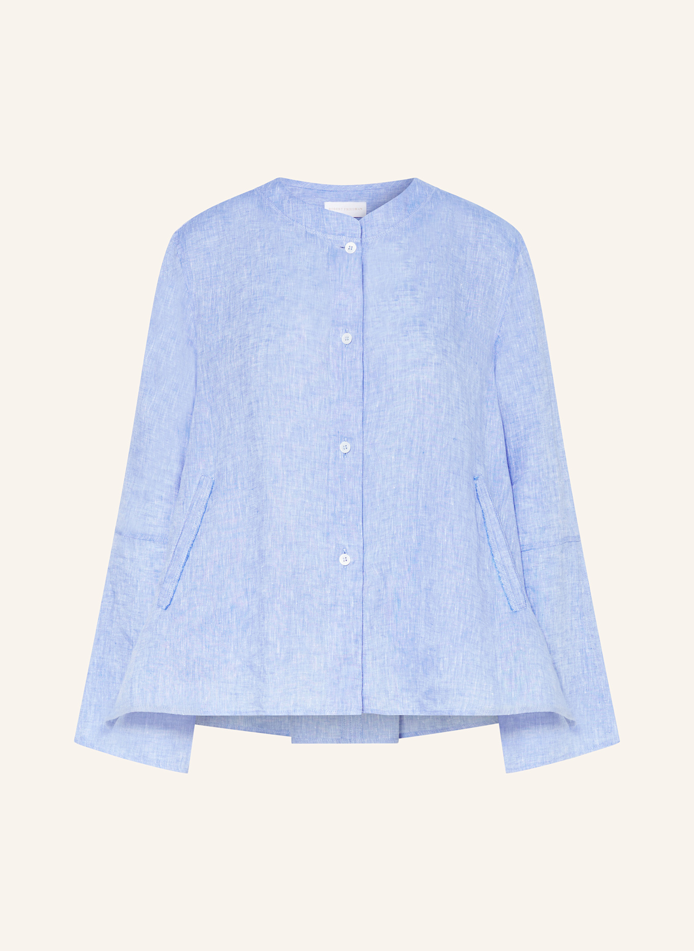 ROBERT FRIEDMAN Leinenbluse ZOEL: HELLBLAU