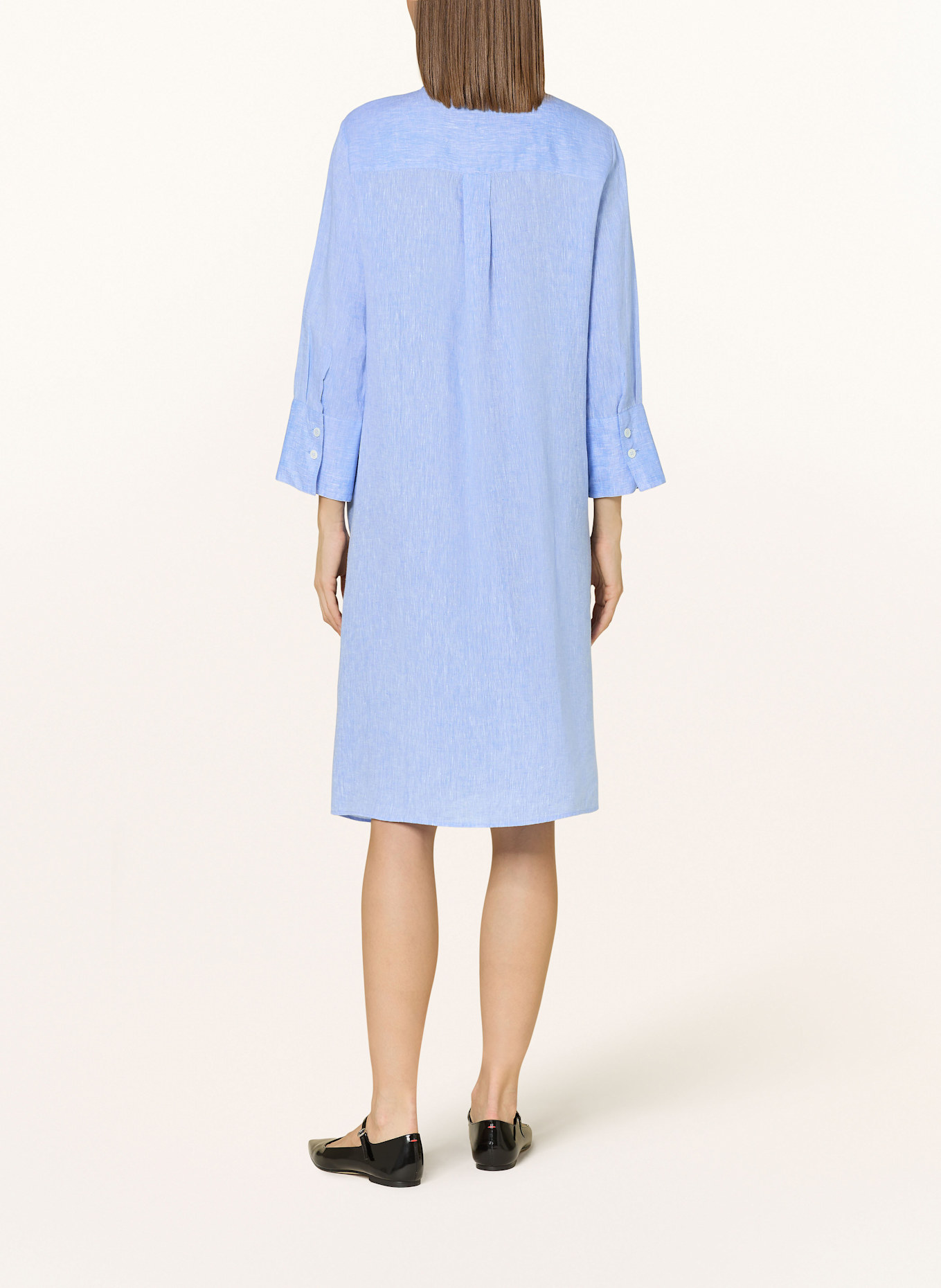 ROBERT FRIEDMAN Hemdblusenkleid LENA aus Leinen: HELLBLAU