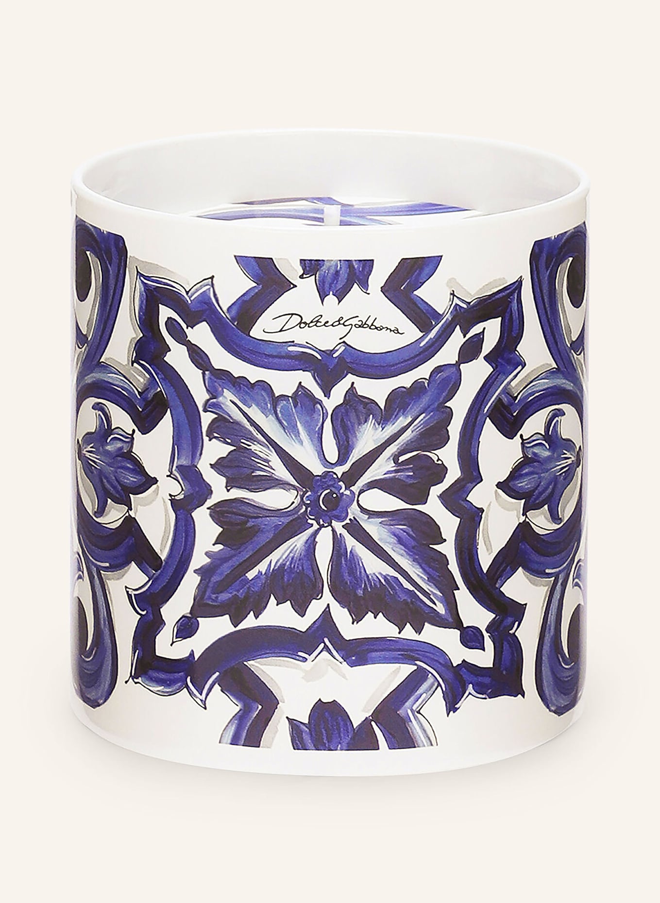 DOLCE & GABBANA CASA Duftkerze NEROLI DI SICILIA E LIMONI: WEISS / DUNKELBLAU