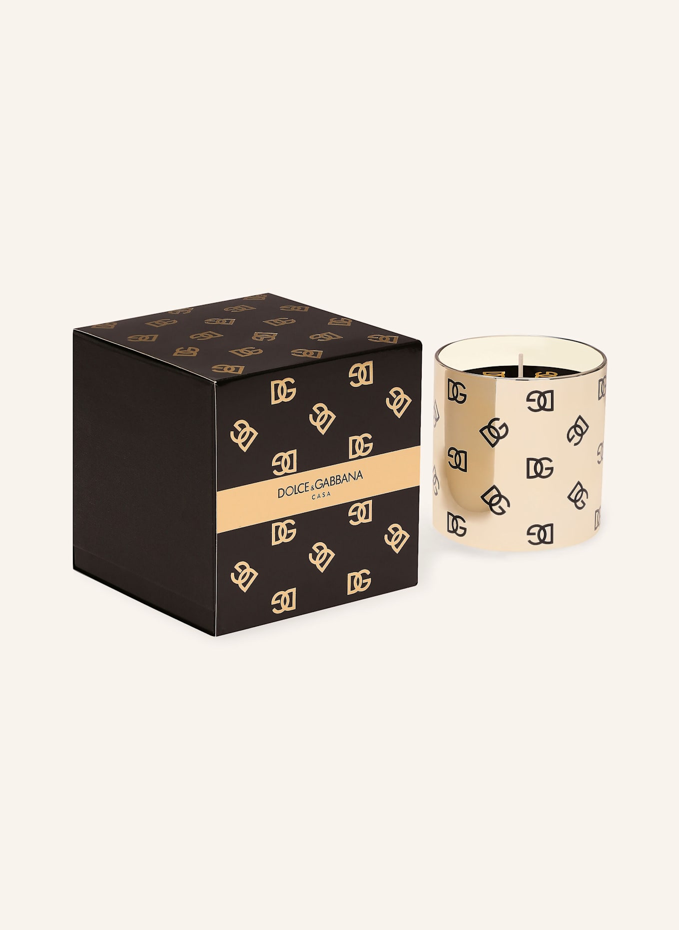 DOLCE & GABBANA CASA Duftkerze TIMO SICILIANO: SCHWARZ / GOLD