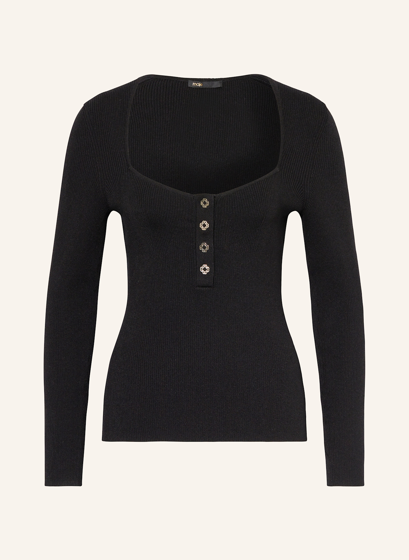 maje Strickshirt: SCHWARZ