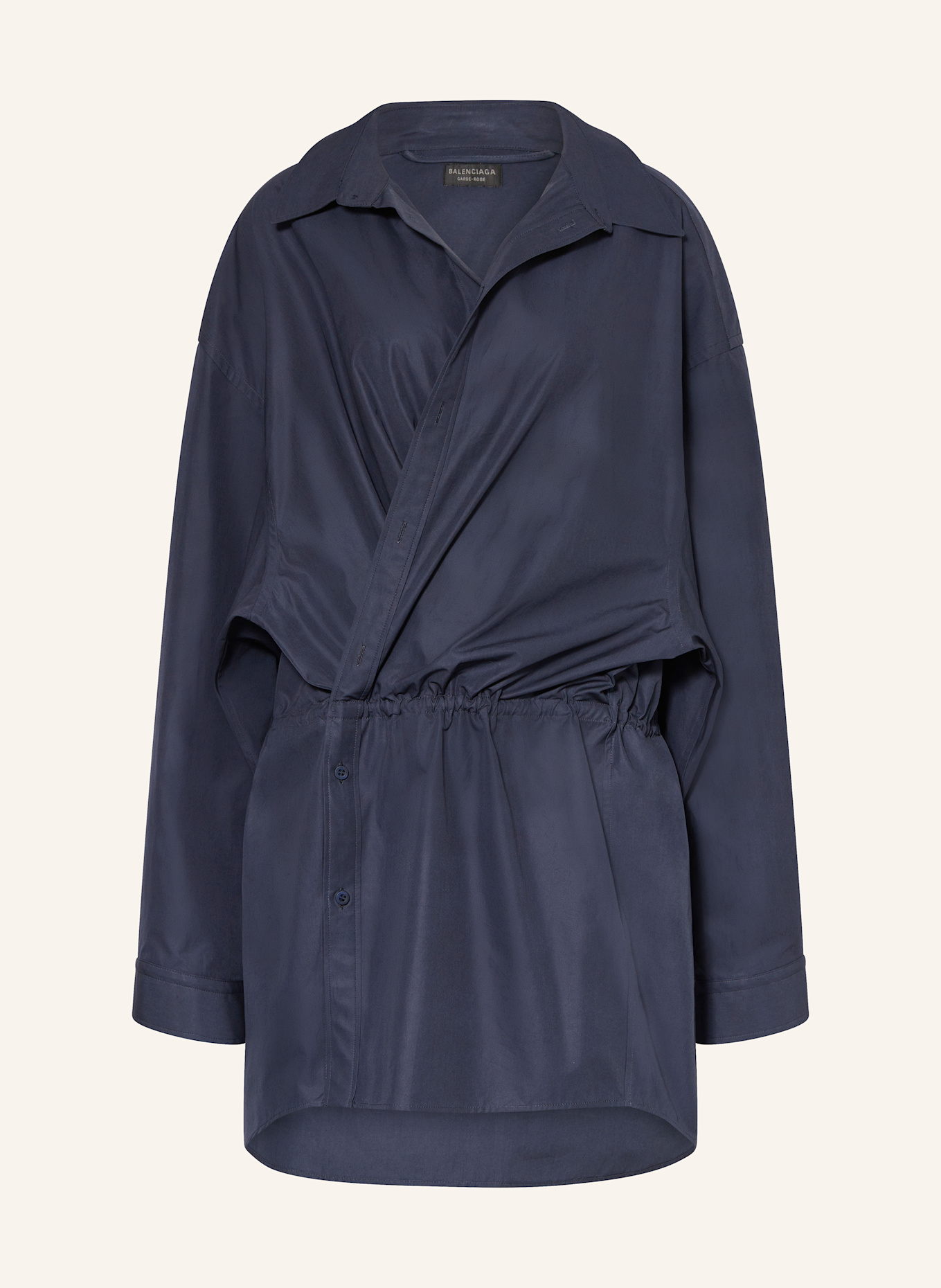 BALENCIAGA Hemdblusenkleid: DUNKELBLAU