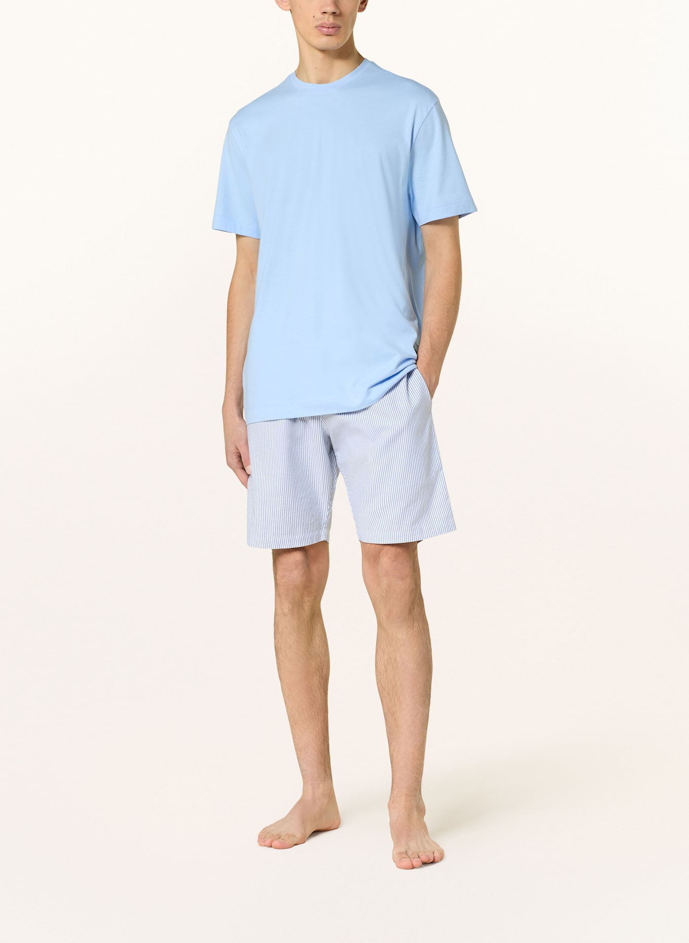 mey Schlafshirt Serie NEO: HELLBLAU