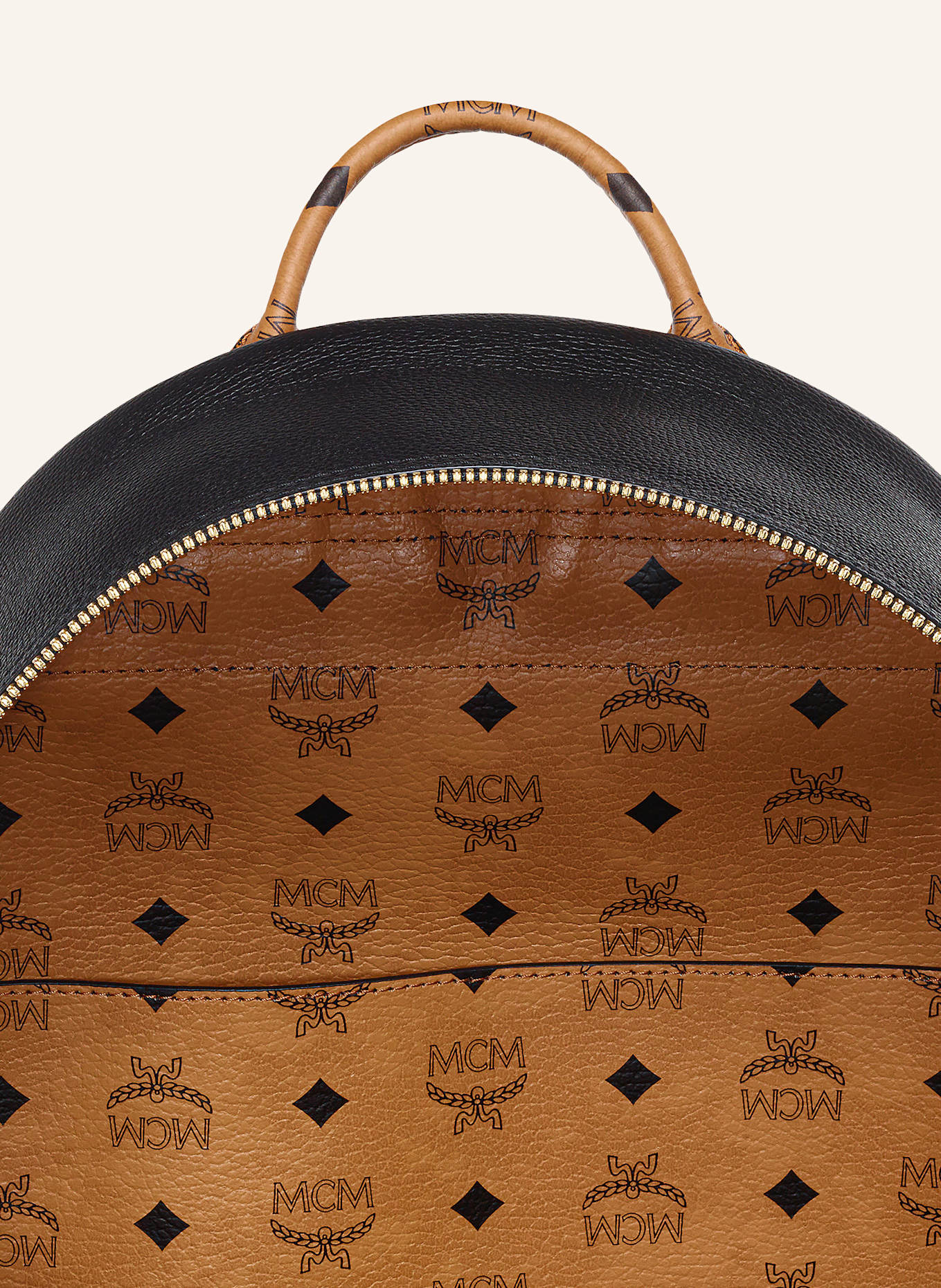 MCM Rucksack STARK in schwarz cognac
