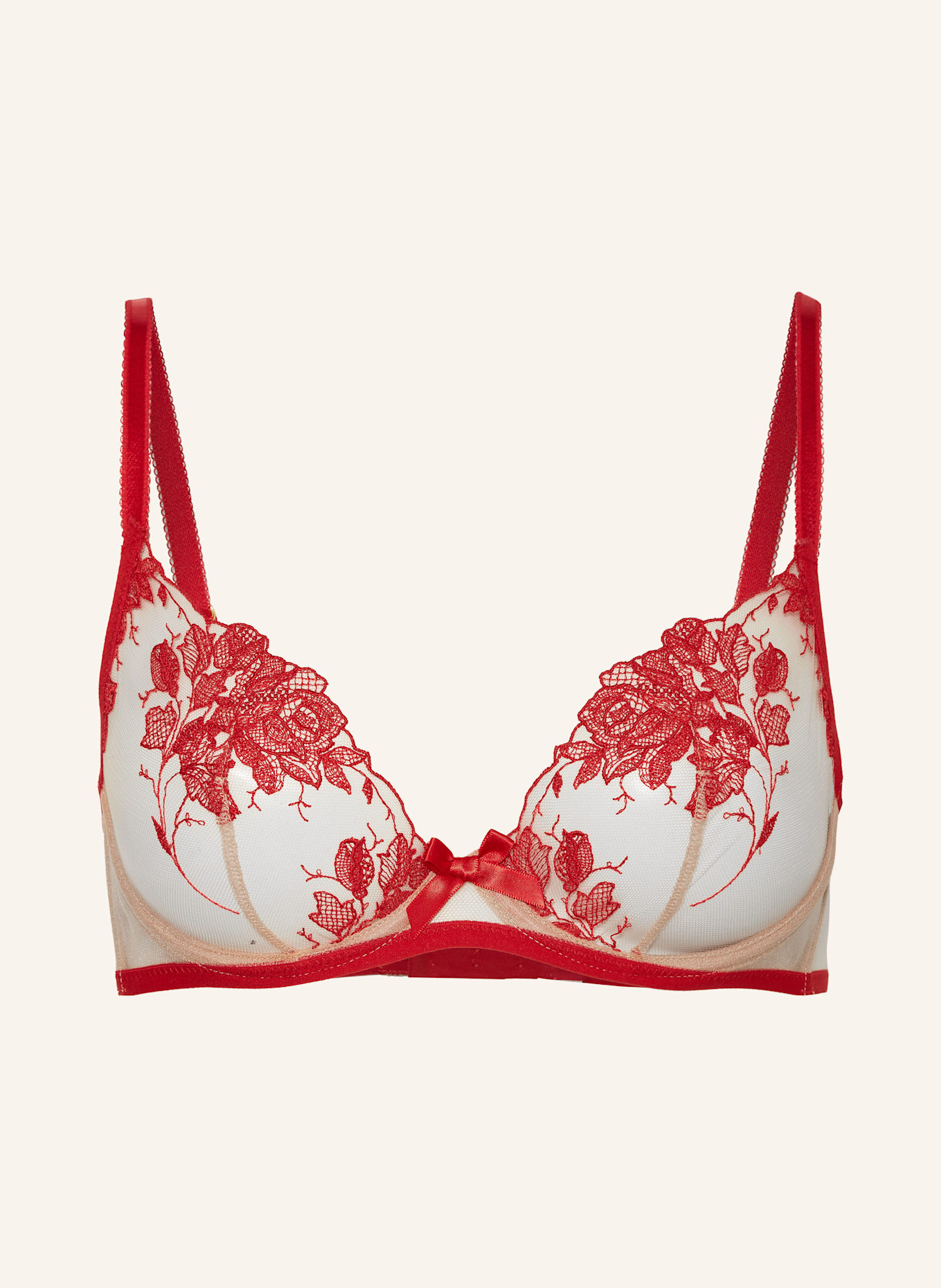 Agent Provocateur Bügel-BH ELVIE: ROT/ BEIGE