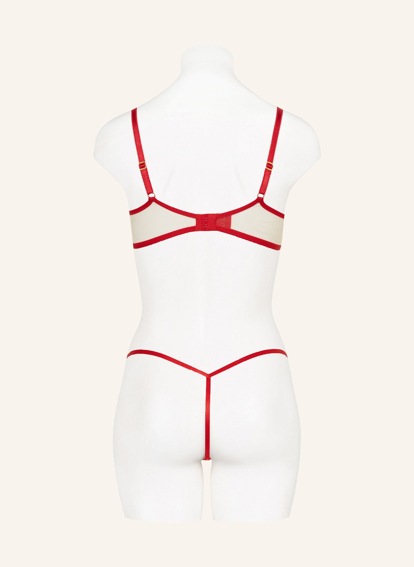 Agent Provocateur Bügel-BH ELVIE: ROT/ BEIGE