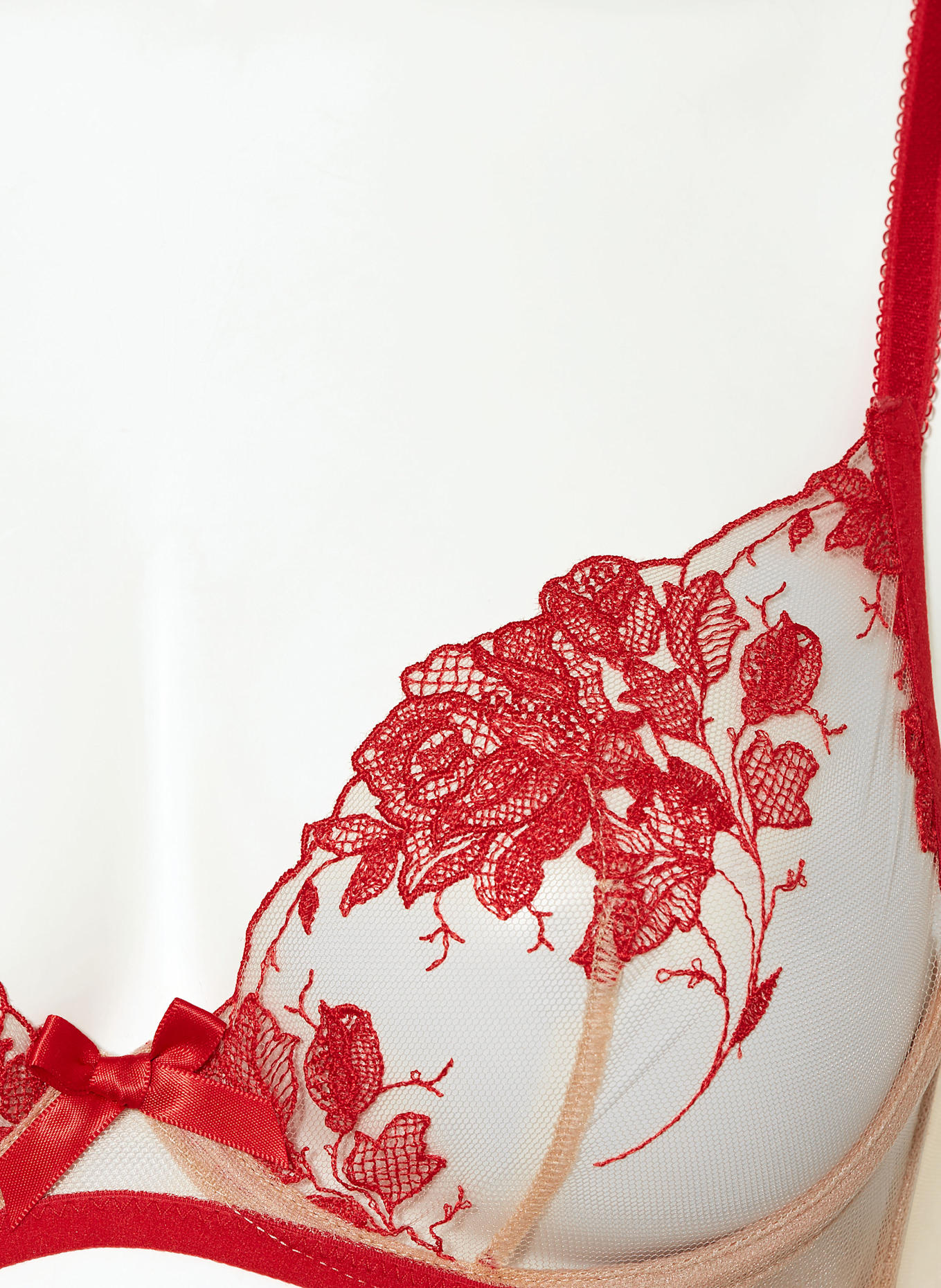 Agent Provocateur Bügel-BH ELVIE: ROT/ BEIGE