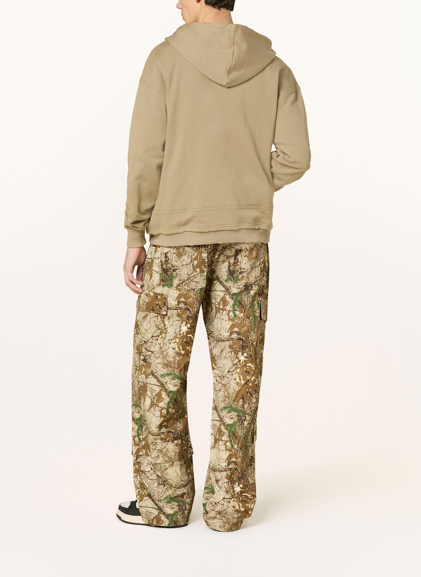 RETERNITY Cargohose REAL TREE Baggy Fit: BRAUN / HELLBRAUN / GRÜN