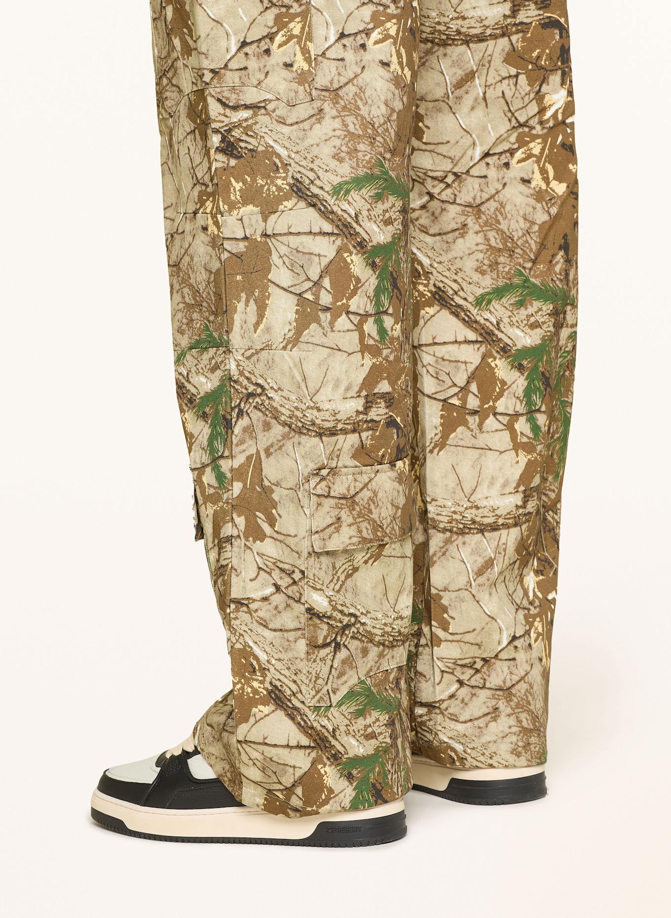 RETERNITY Cargohose REAL TREE Baggy Fit: BRAUN / HELLBRAUN / GRÜN