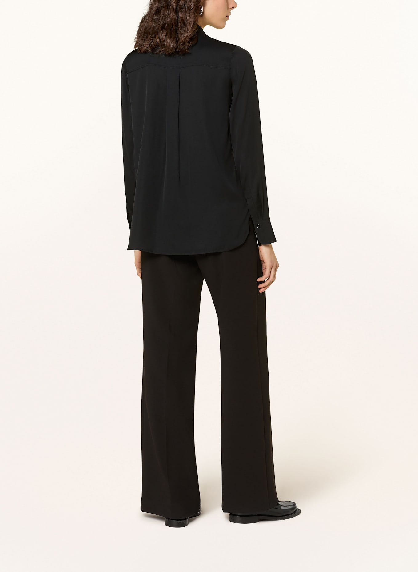 VINCE Koszula z jedwabiu: CZARNY