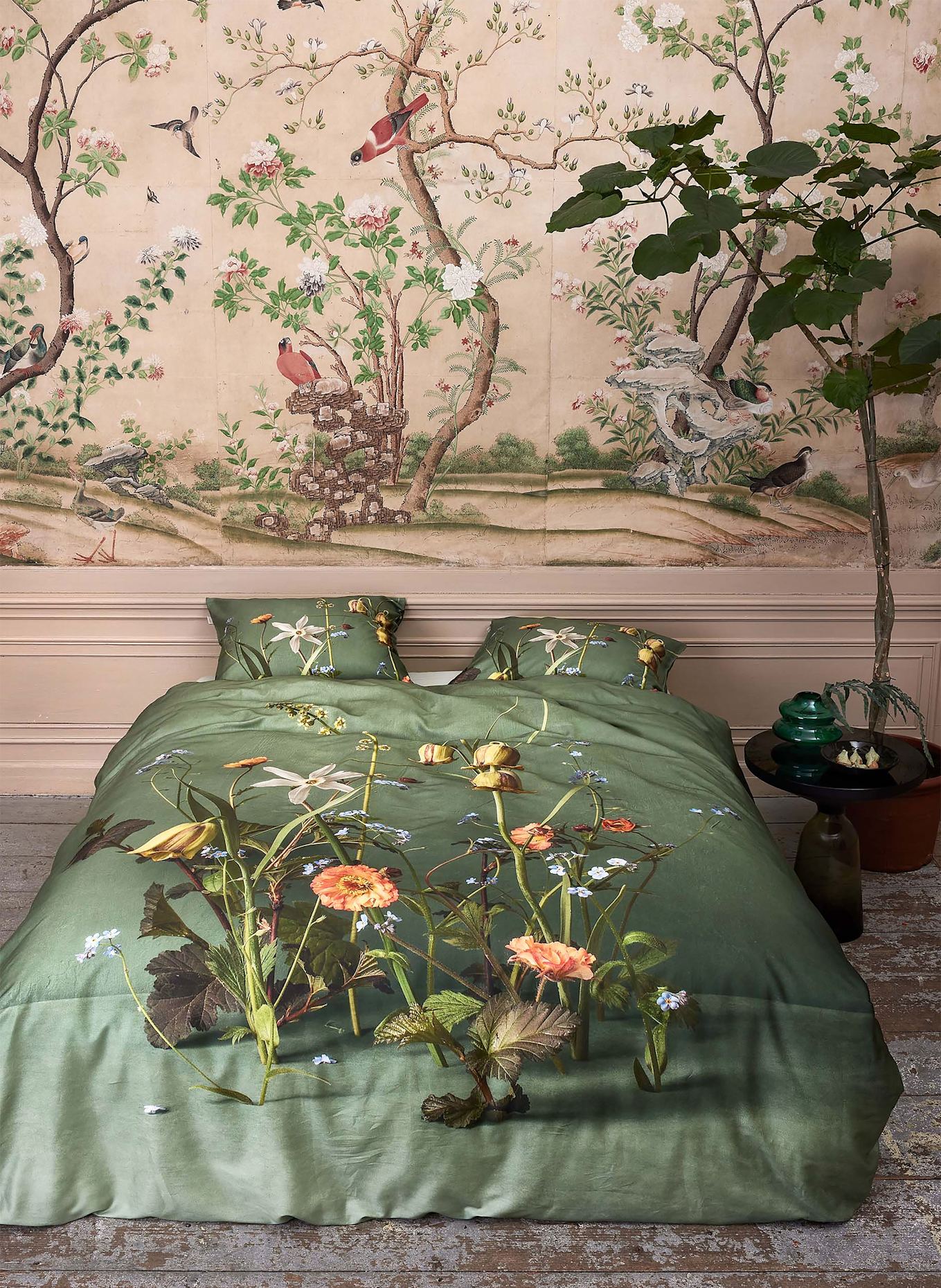 ESSENZA Linge de lit FICARIA: VERT / ORANGE