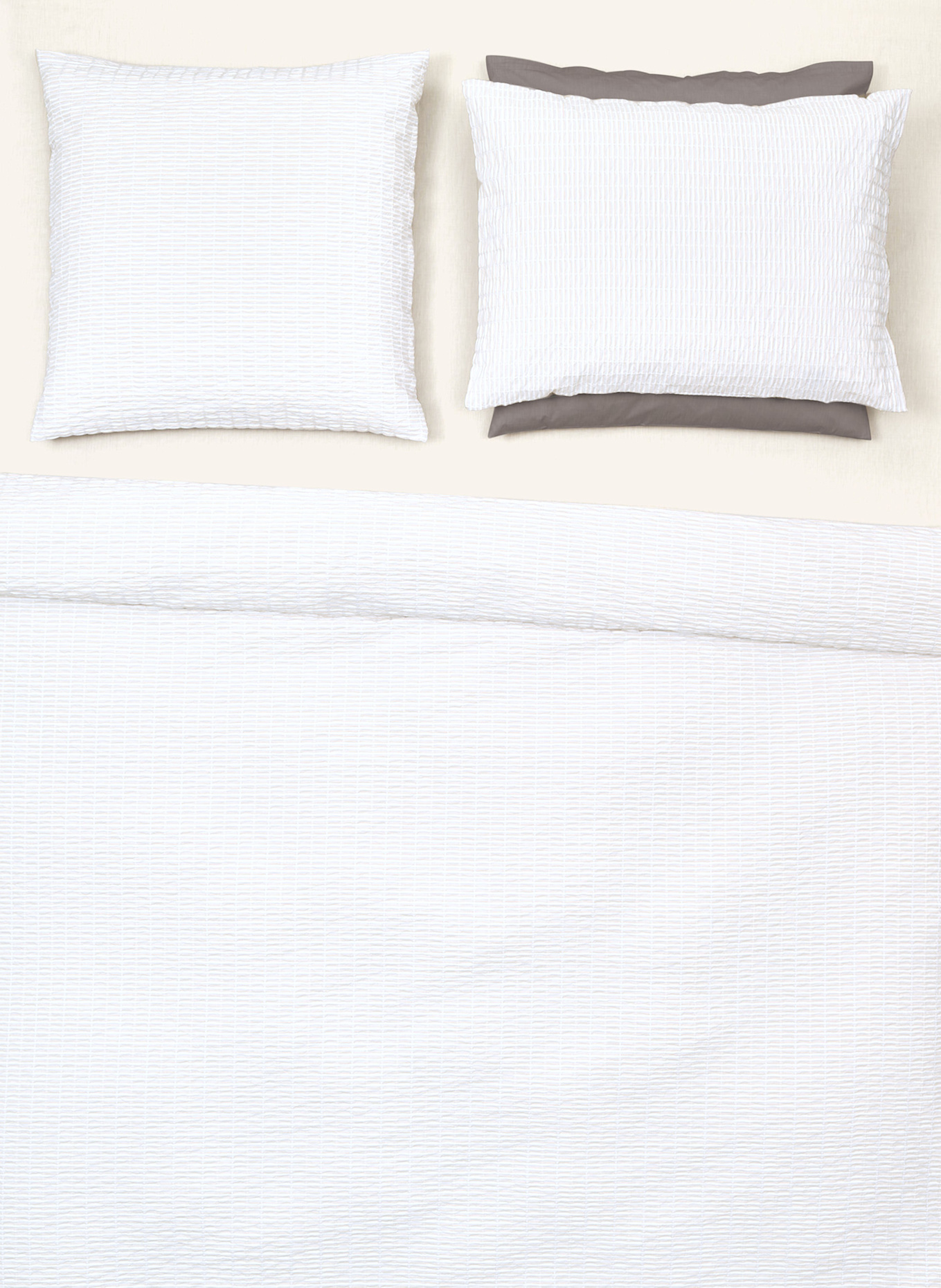 Christian Fischbacher Bettwäsche TWIST: WEISS