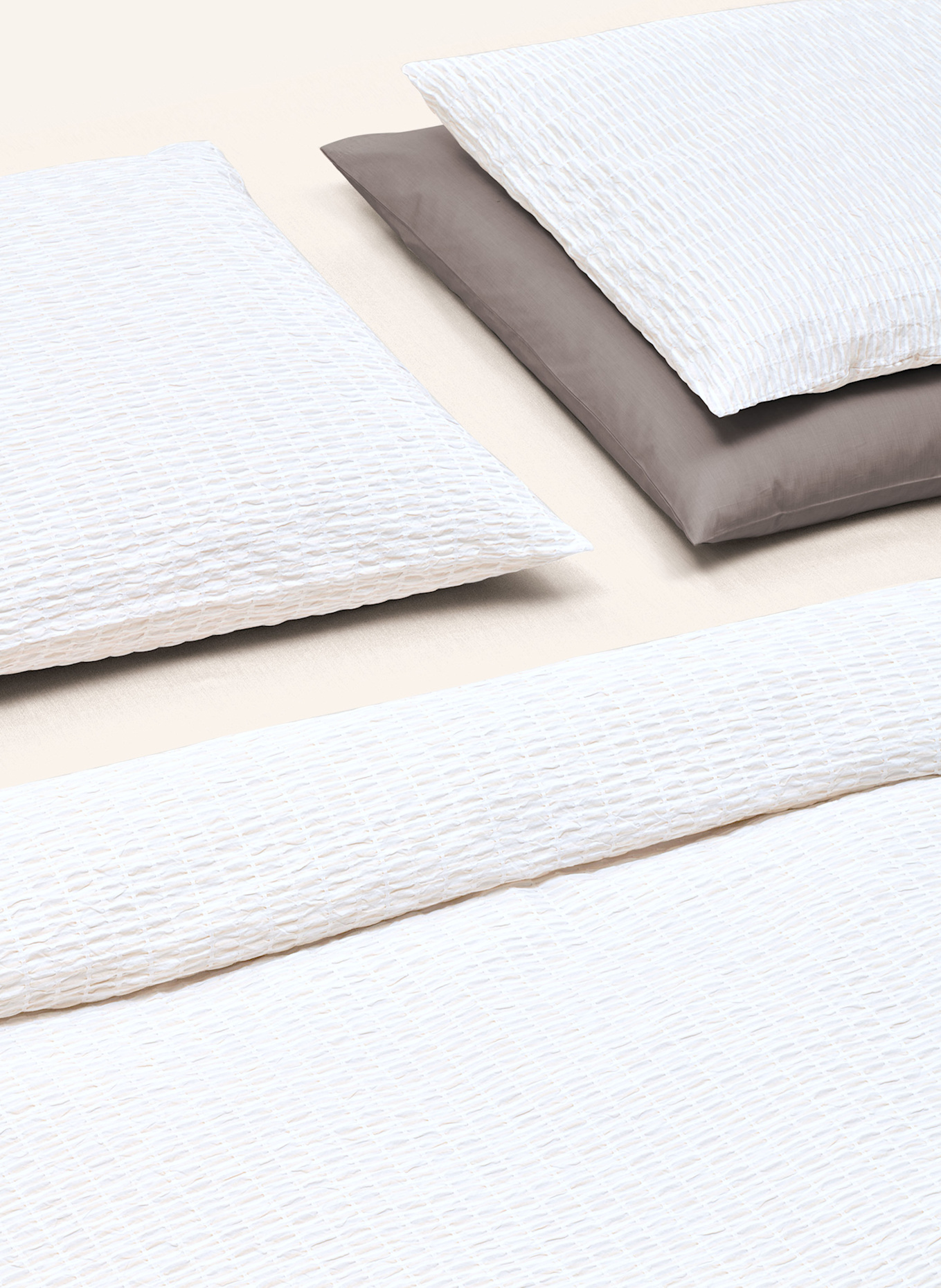 Christian Fischbacher Bettwäsche TWIST: WEISS