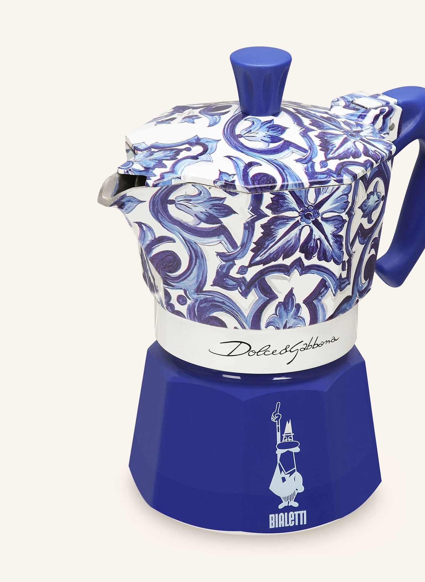 DOLCE & GABBANA CASA Espressovač: BÍLÁ / TMAVĚ MODRÁ